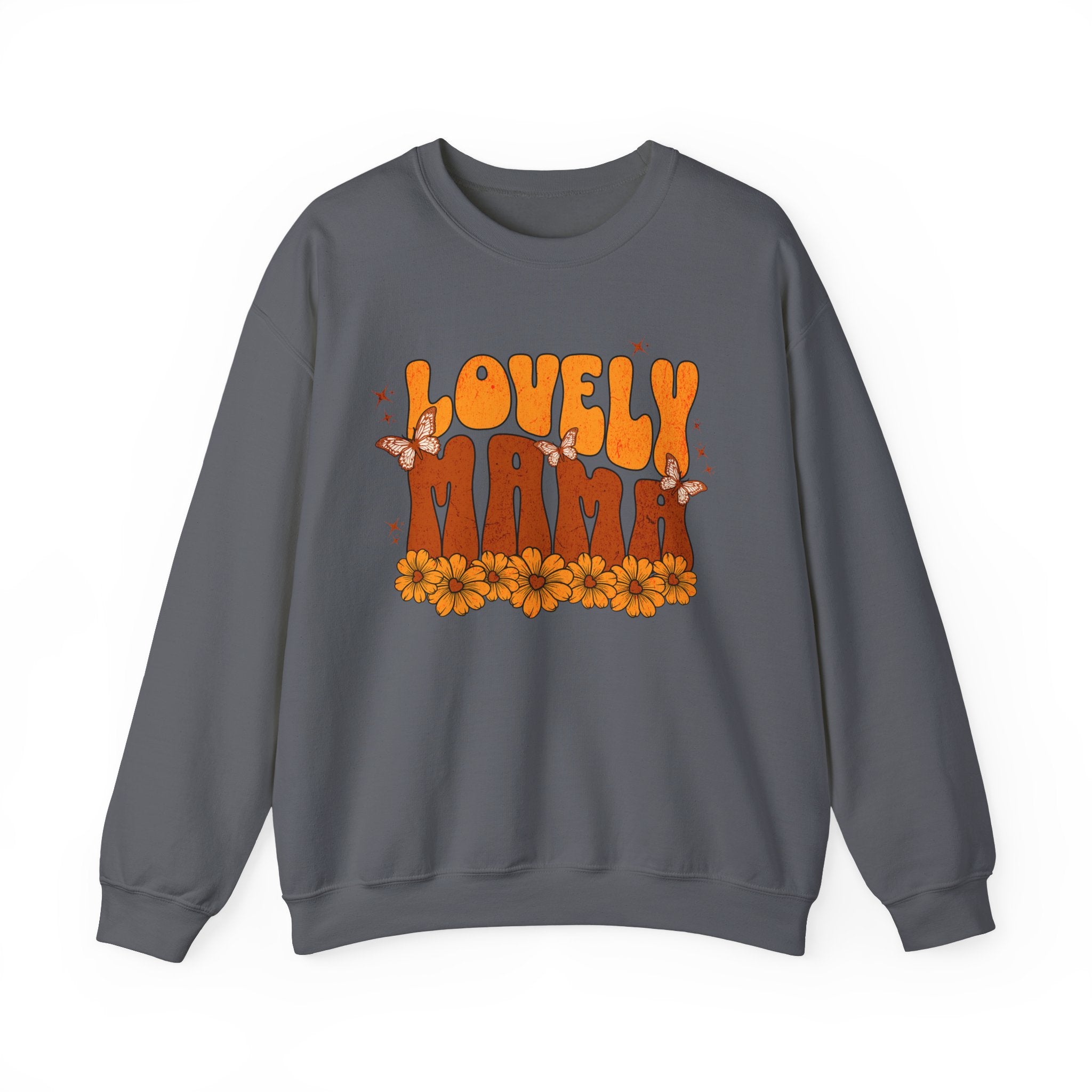 Lovely Mama Floral Crewneck Sweatshirt - Unisex Heavy Blend
