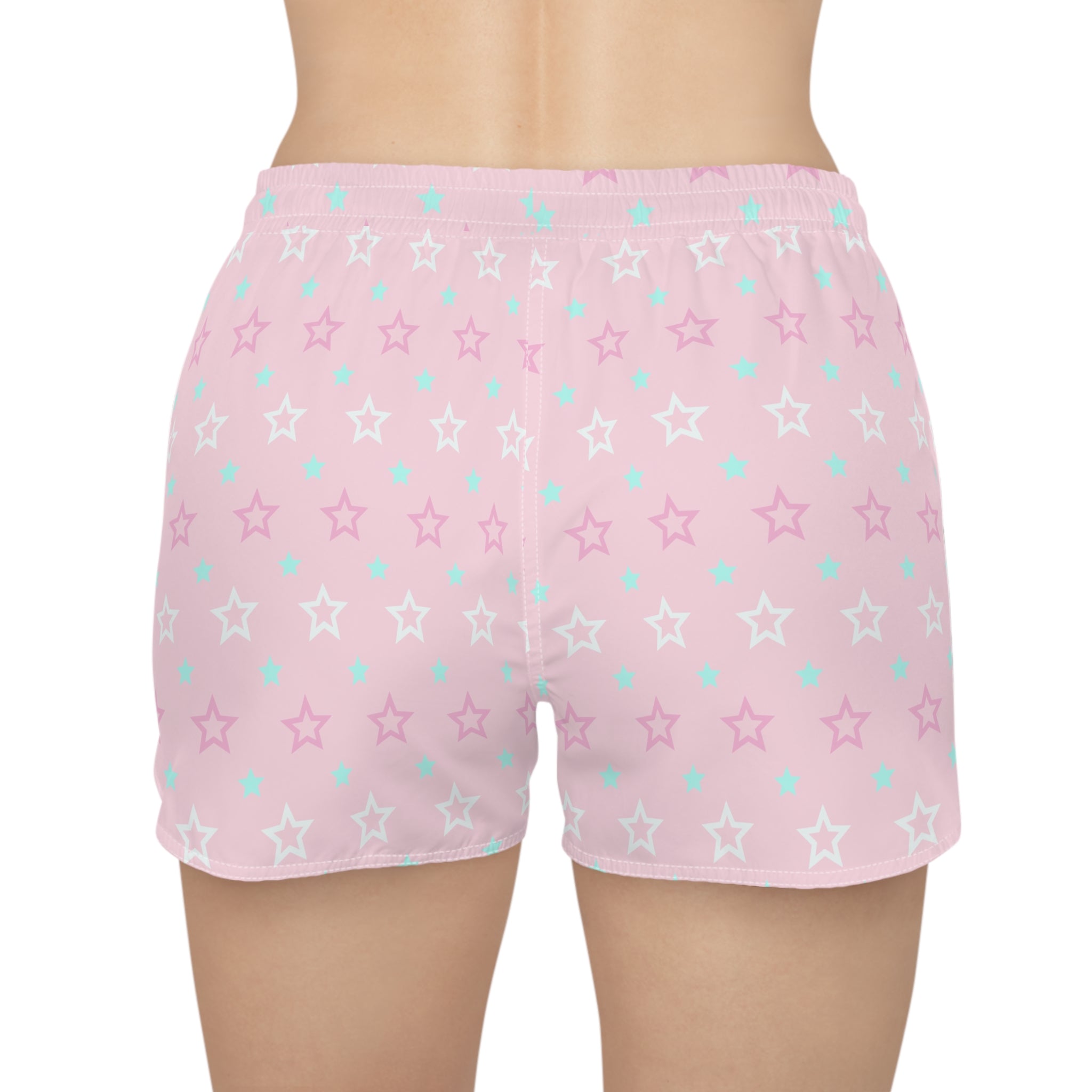 Pink Starry Lounge Shorts — Women's Cute Sleep & Casual Shorts