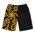Black & Gold Swirl Board Shorts