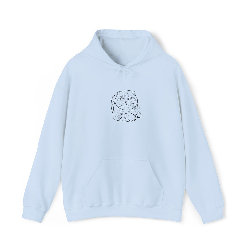 Purrfectly Chill: Custom Embroidered Catnap Hoodie