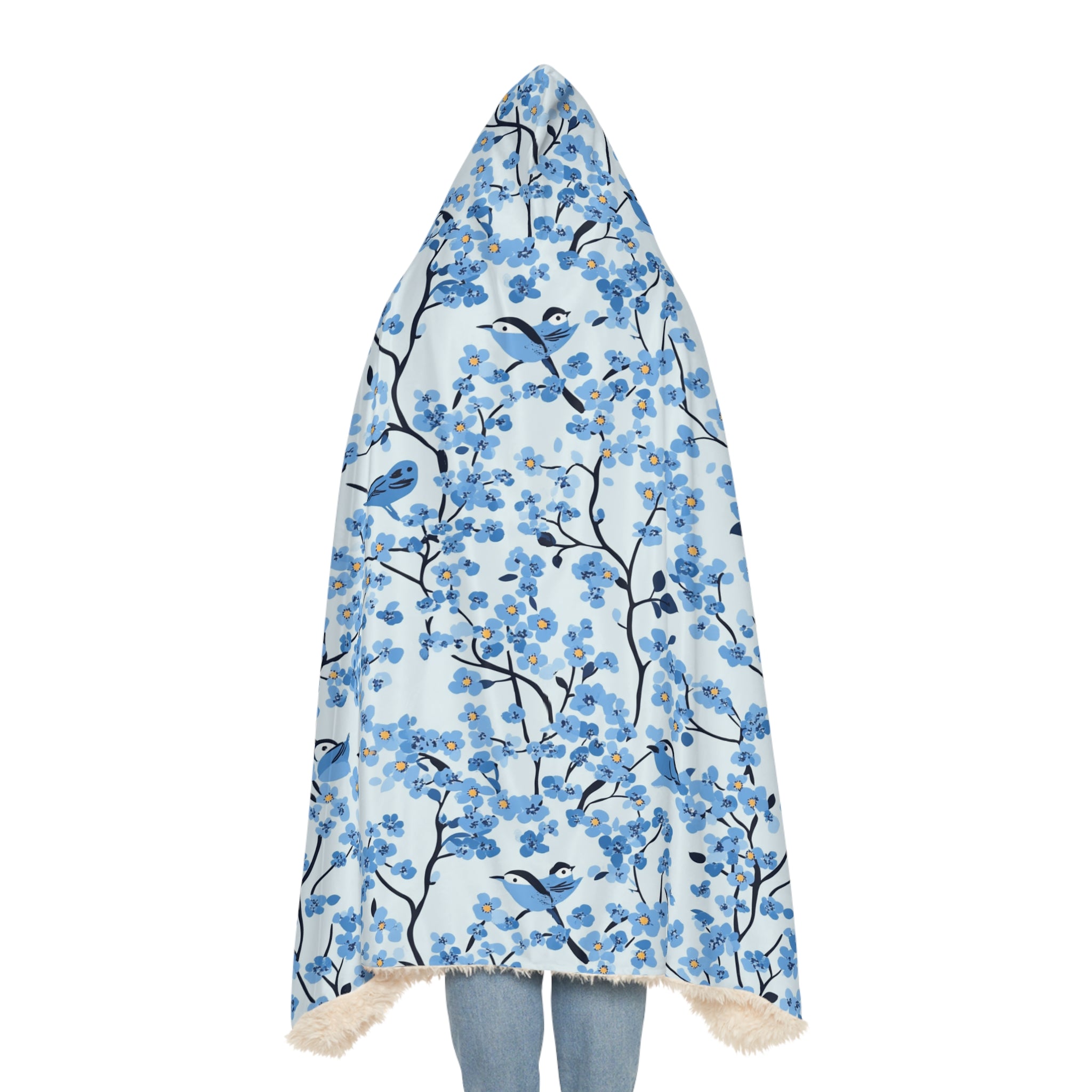 Cozy Floral Snuggle Blanket with Hood