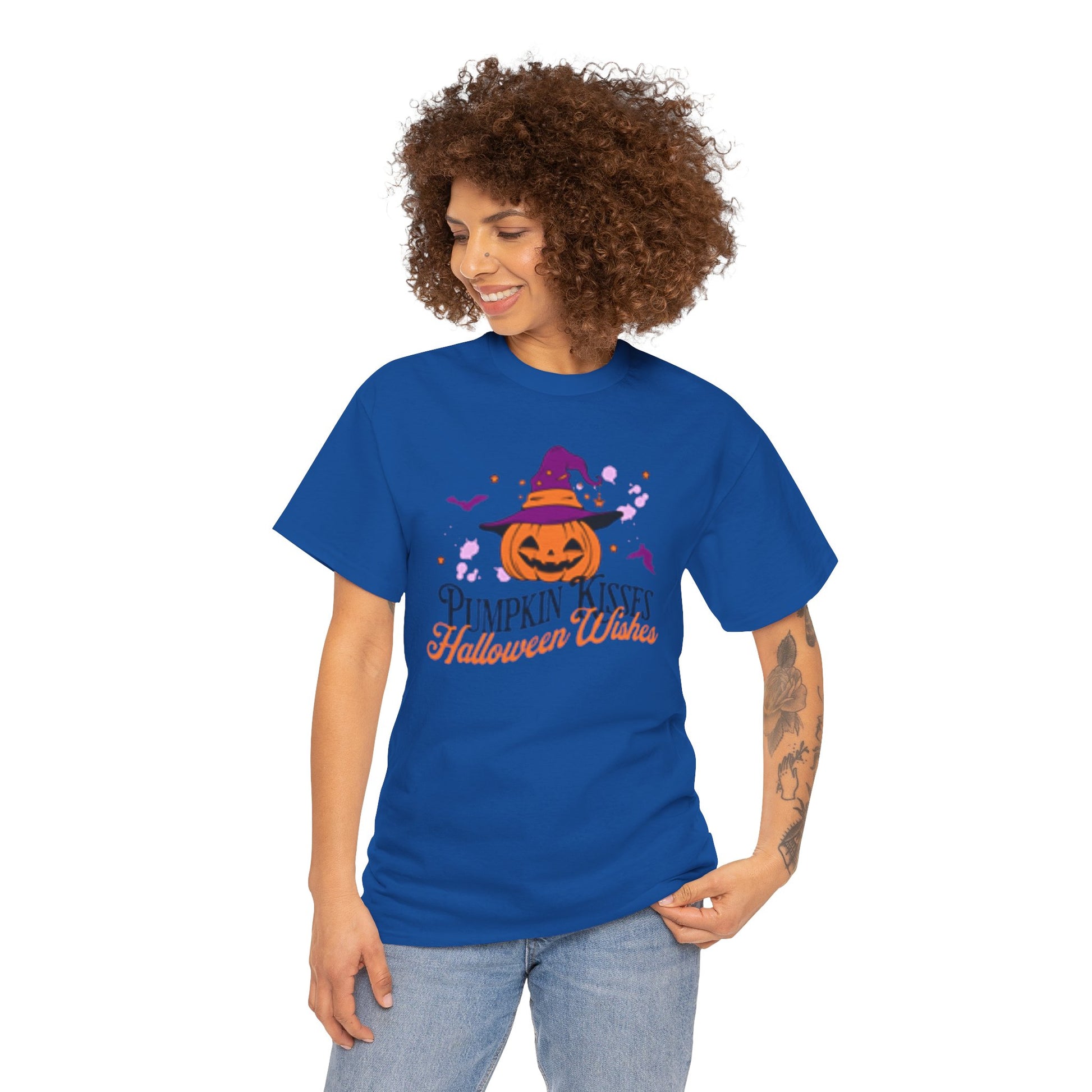 Pumpkin Kisses Halloween Wishes Tee