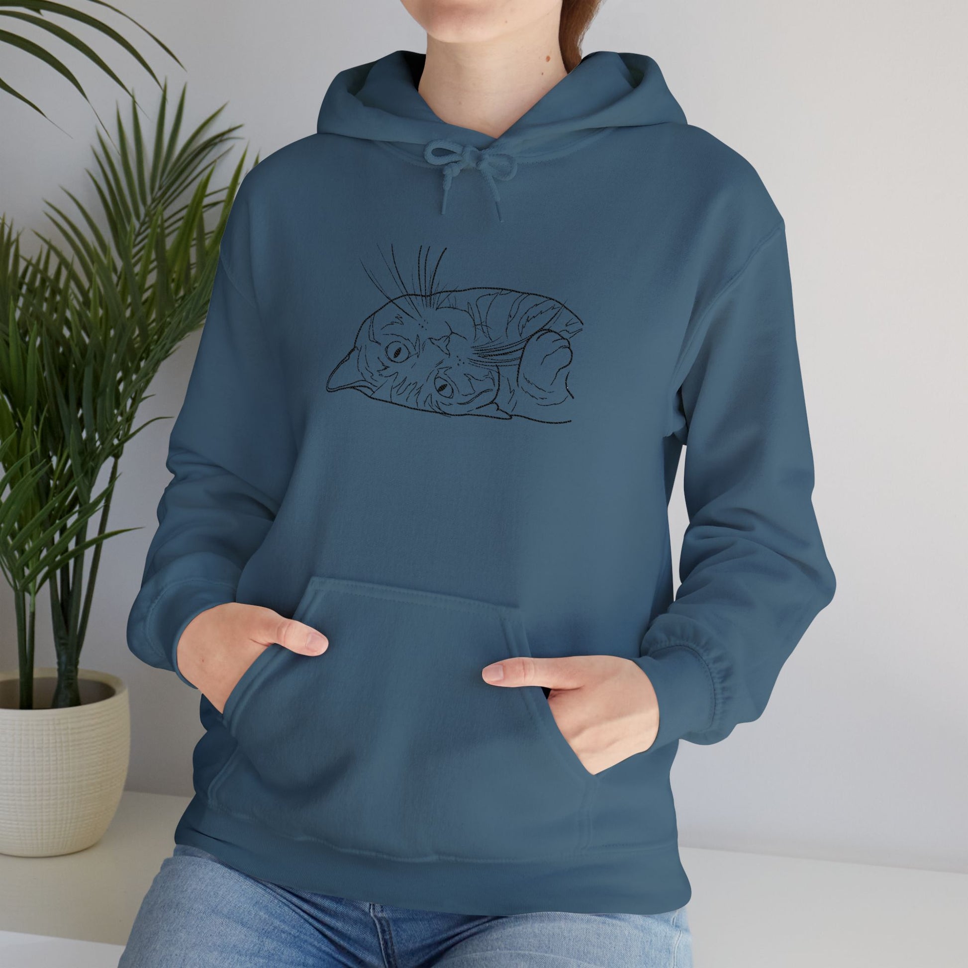 Cuddle Crew Cat Hoodie – Custom Embroidered Comfort for Cat Lovers