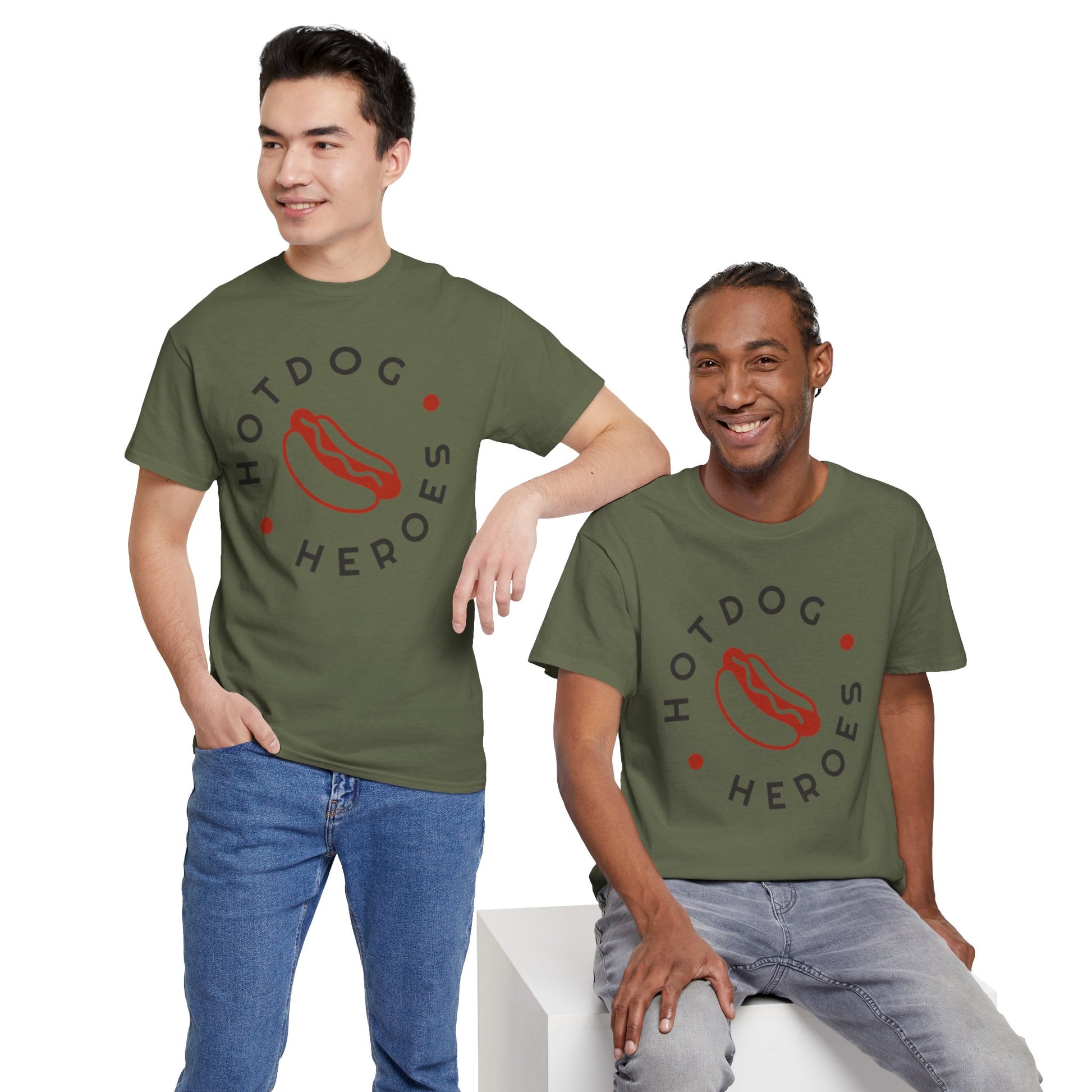 Hotdog Heroes Cook-Off Unisex Heavy Cotton Tee