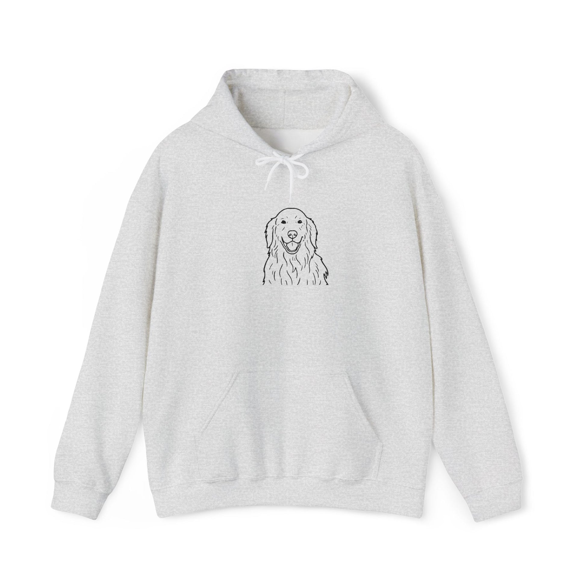 Goldendoodle Line Art Hoodie — Minimal Dog Portrait Sweatshirt