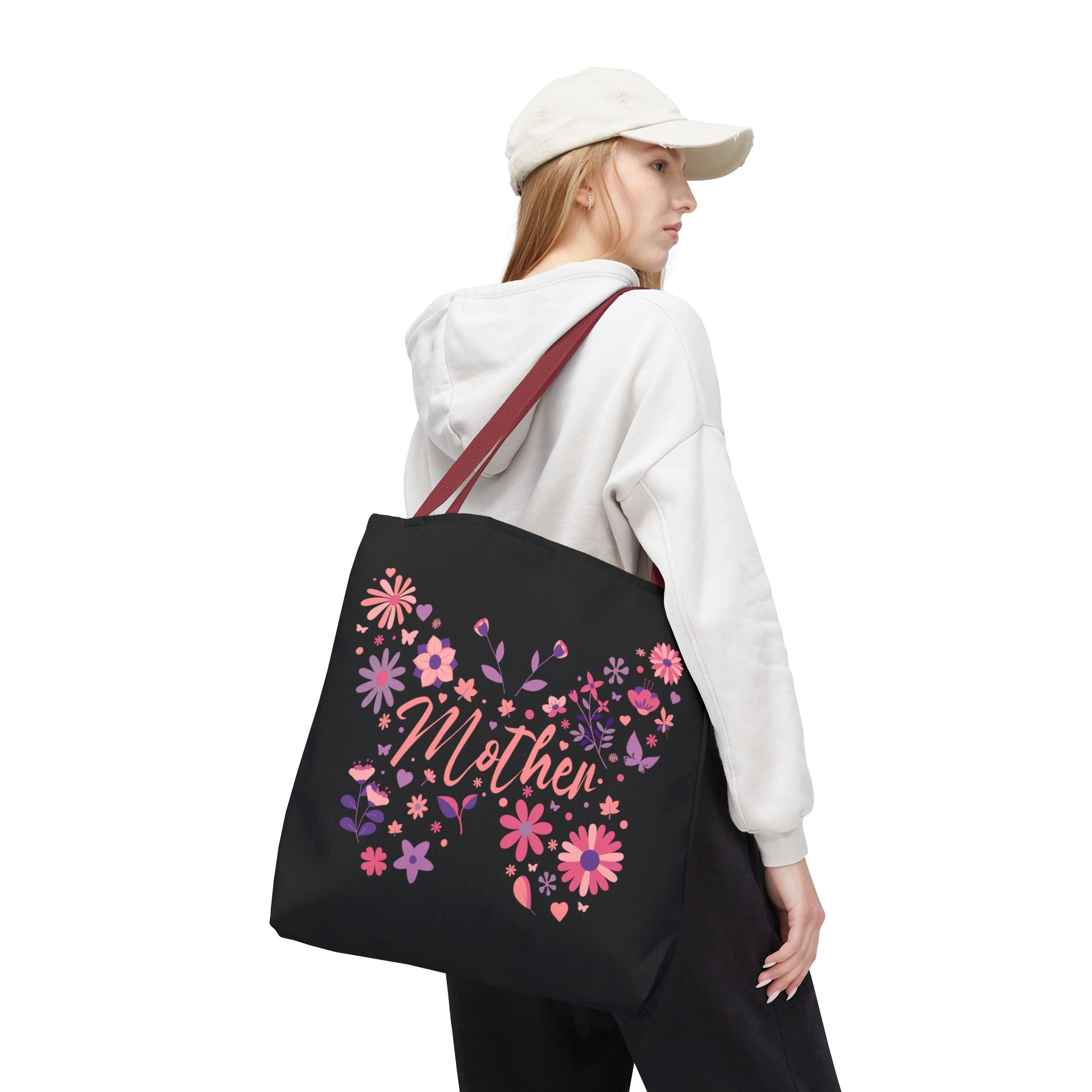 Floral Butterfly Tote Bag for Mothers - Perfect Gift for Mother's Day