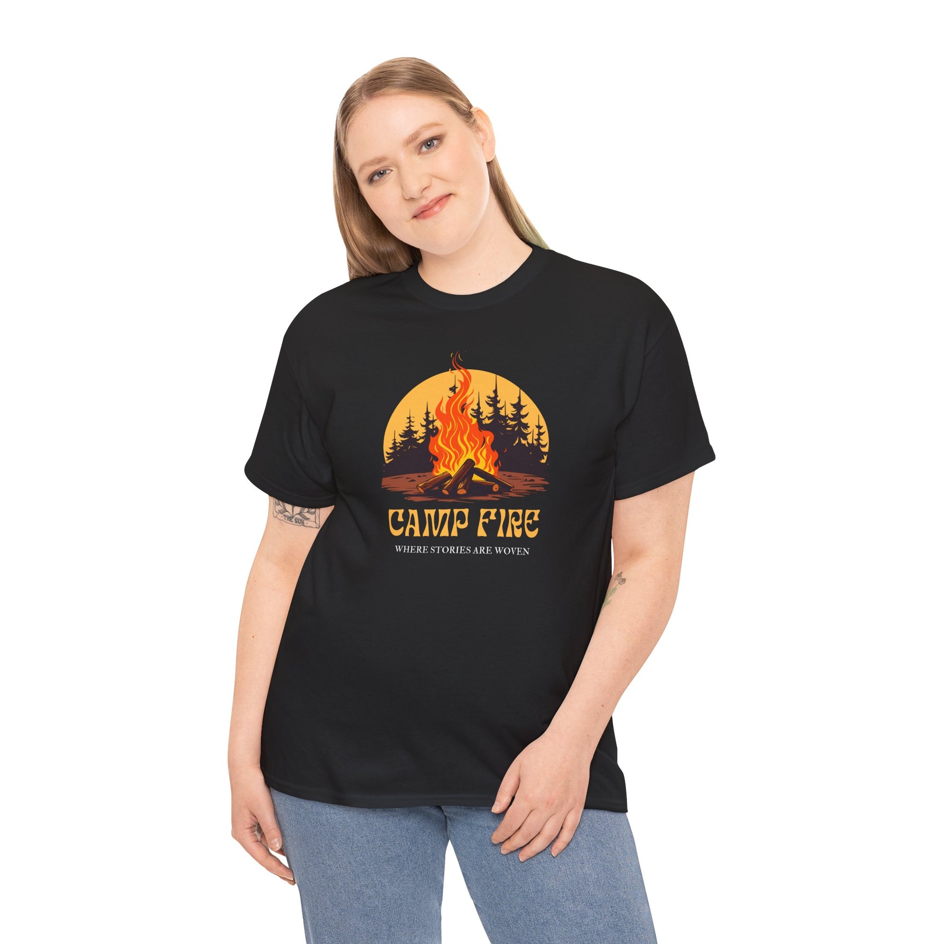 Campfire Vibes Unisex Heavy Cotton Tee