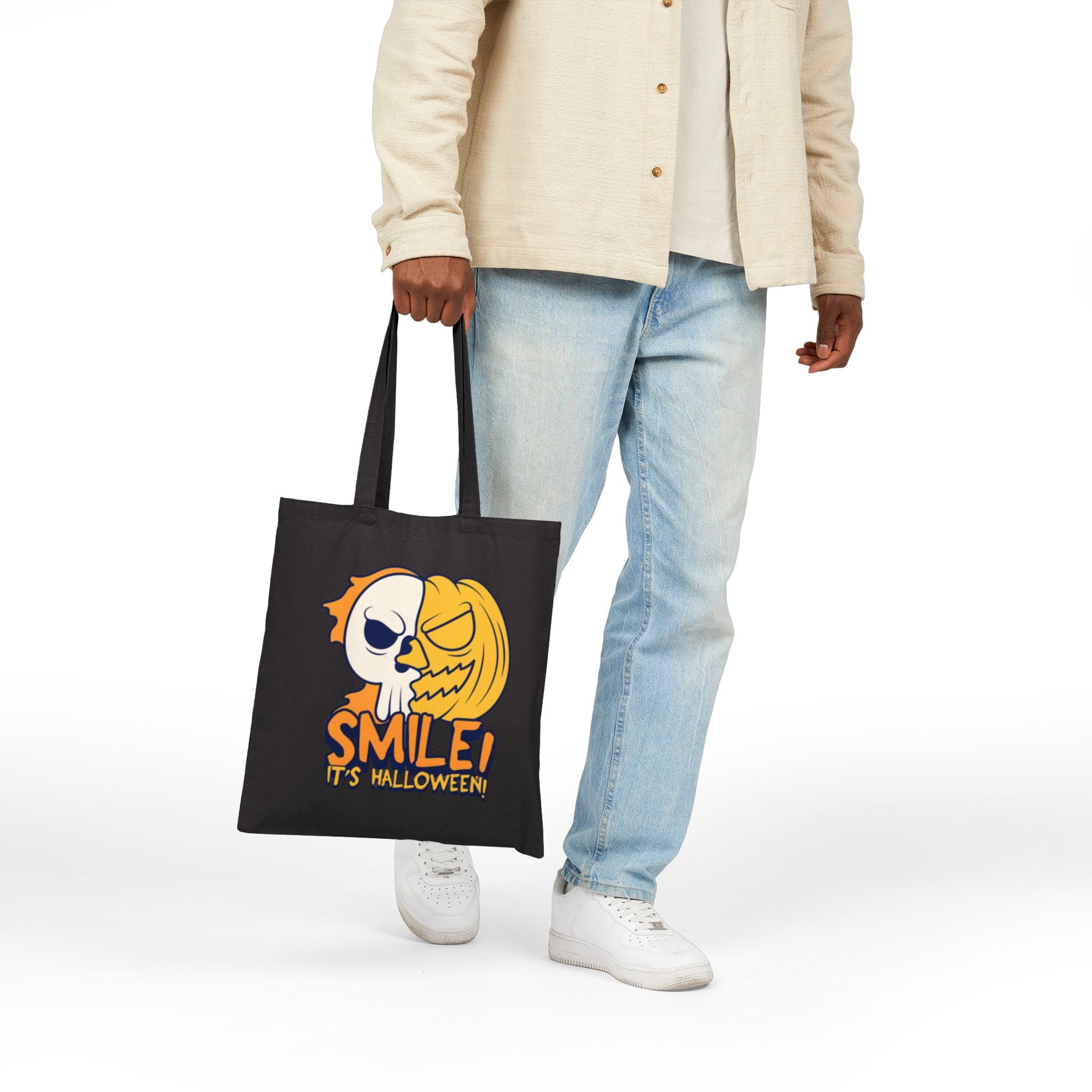 Spook & Smile Cotton Canvas Tote Bag 👻