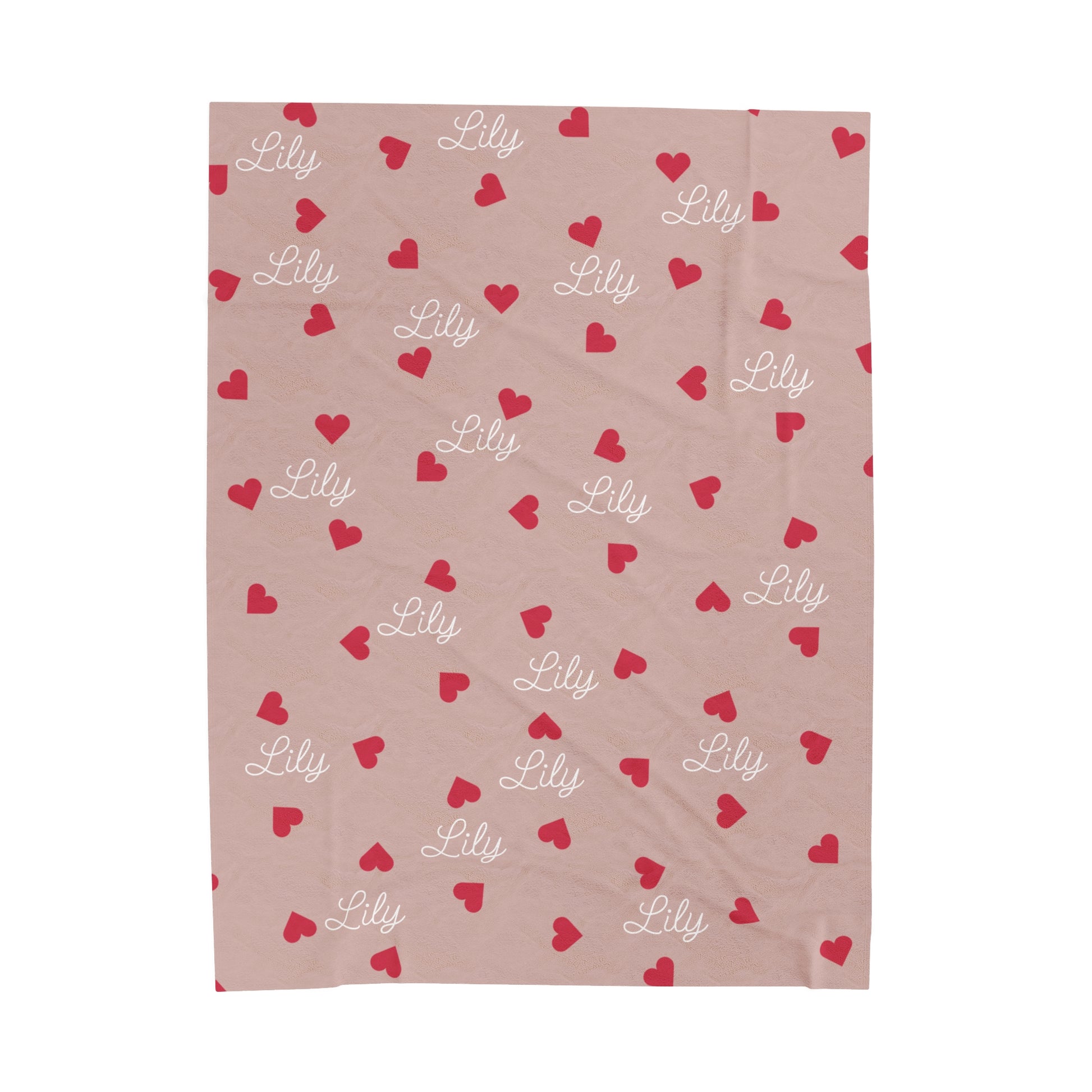 Customizable Velveteen Plush Blanket for girls