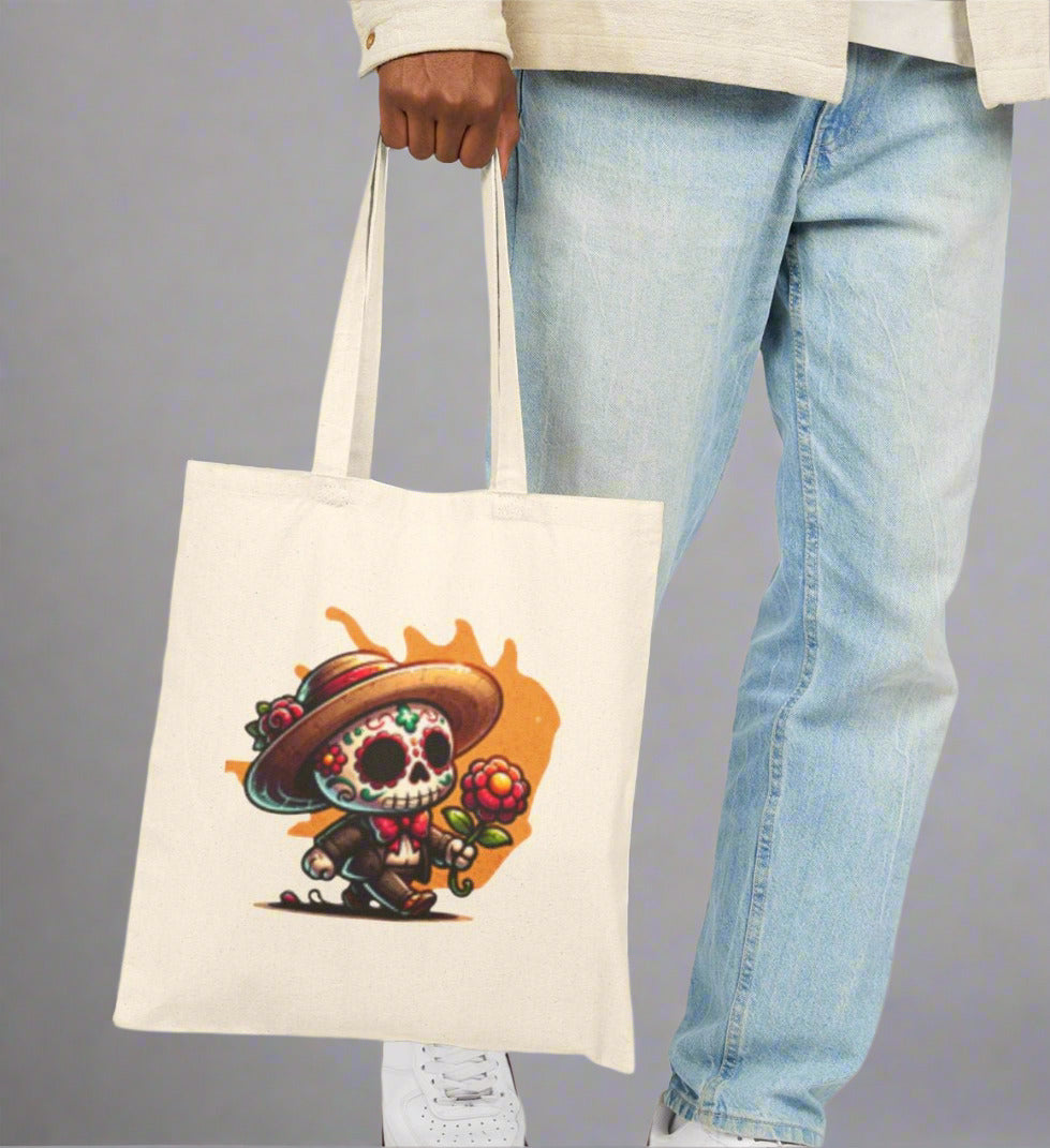 Bone Voyage: Tote-ally Spooktacular Cotton Canvas Bag