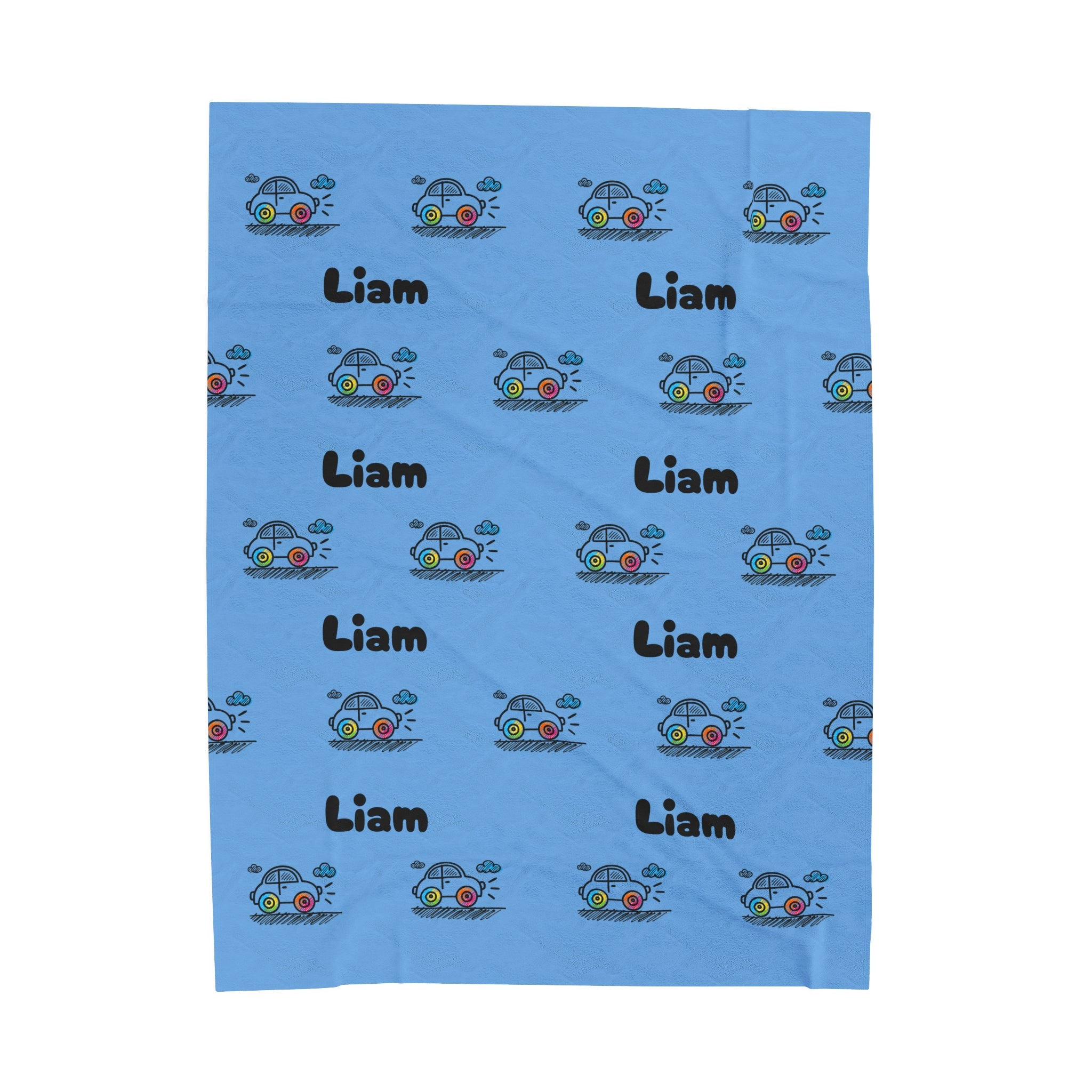 Customizable Velveteen Plush Blanket for boys