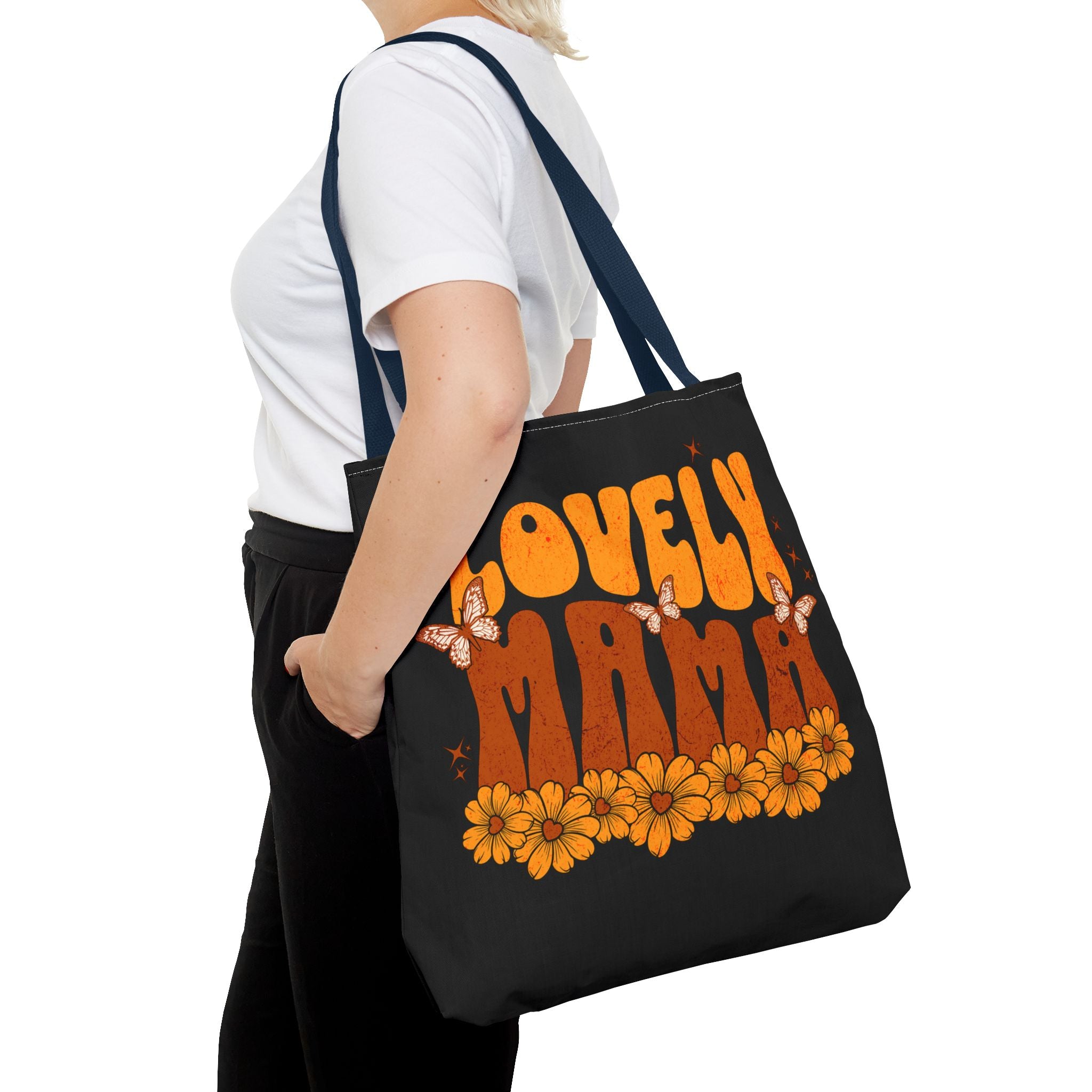 Lovely Mama Tote Bag - Floral Butterflies Design