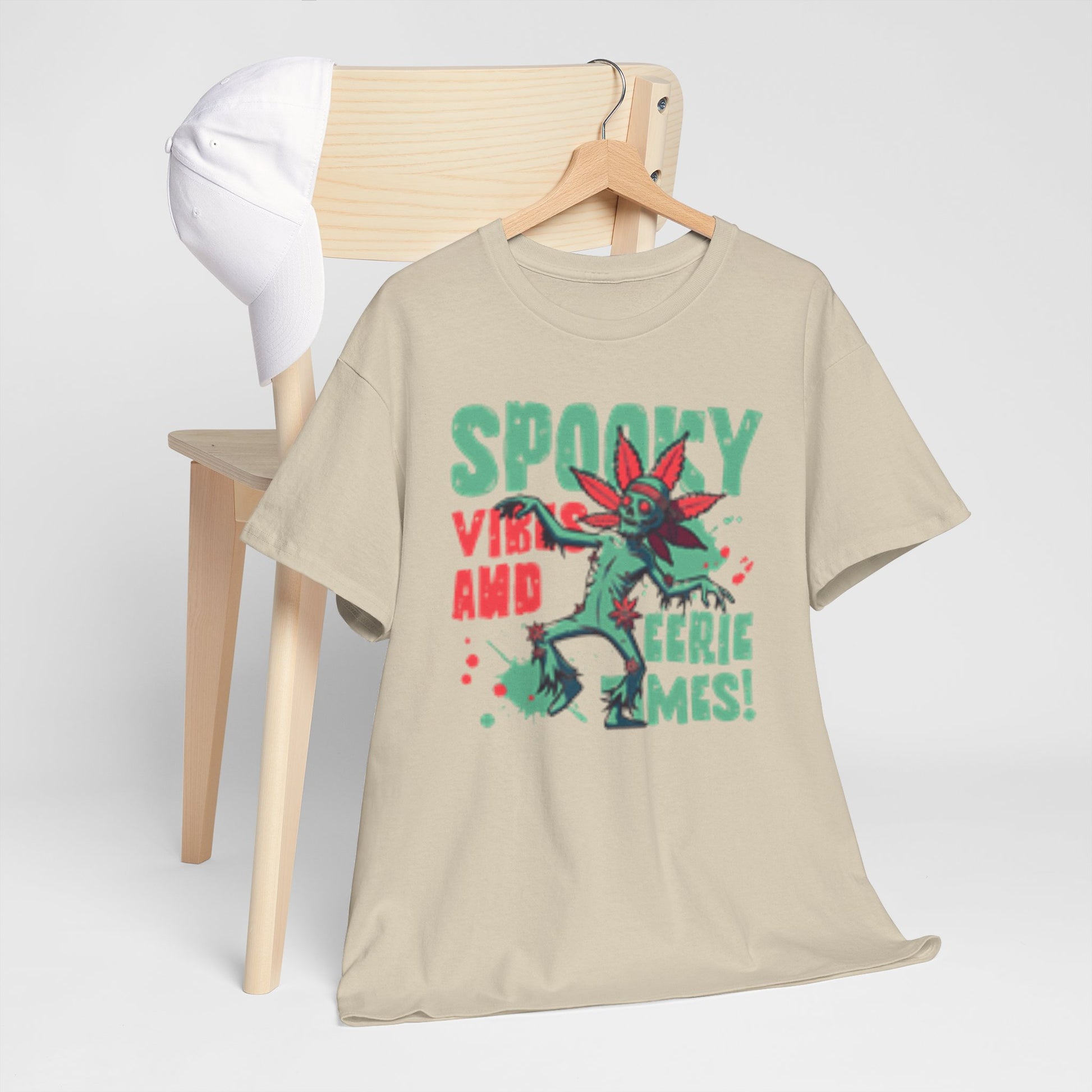 Gothic Style Spooky Vibes Unisex Heavy Cotton Tee