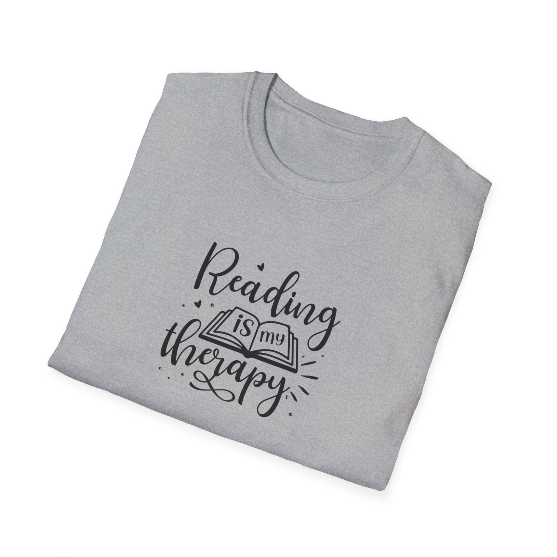 Reading is My Therapy Unisex Softstyle T-Shirt