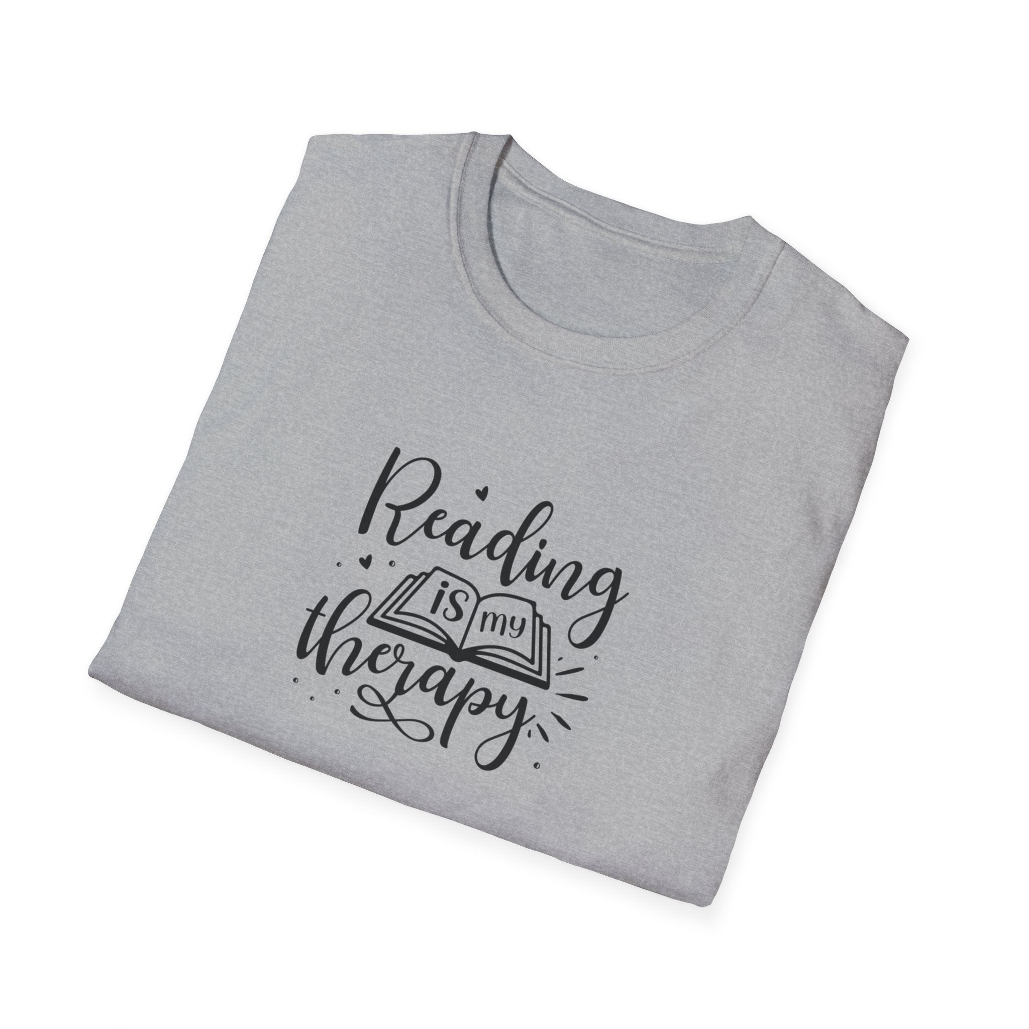 Reading is My Therapy Unisex Softstyle T-Shirt