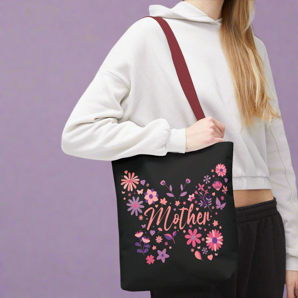 Floral Butterfly Tote Bag for Mothers - Perfect Gift for Mother's Day