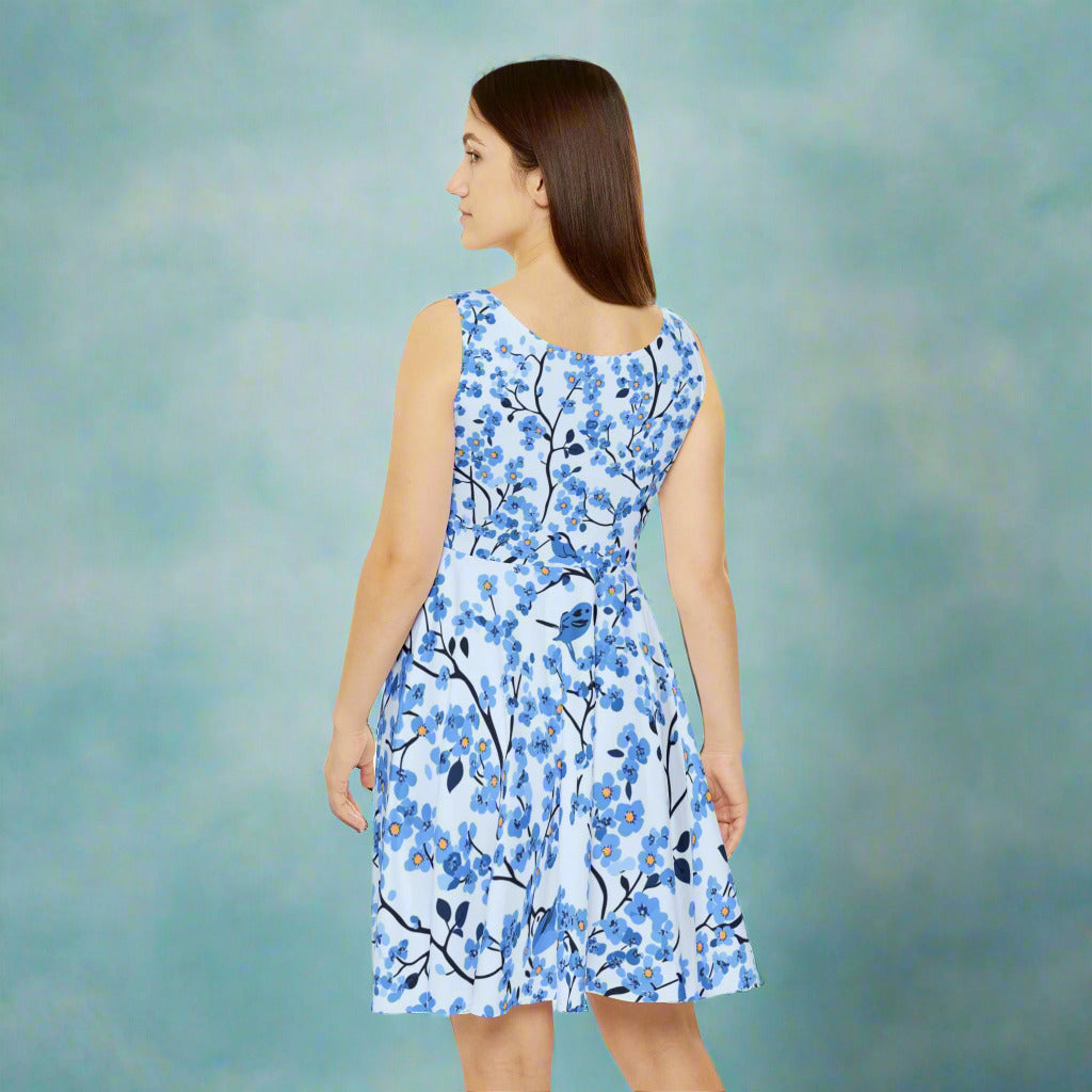 Blossom Breeze Sleeveless Skater Dress – The Perfect Summer Must-Have!