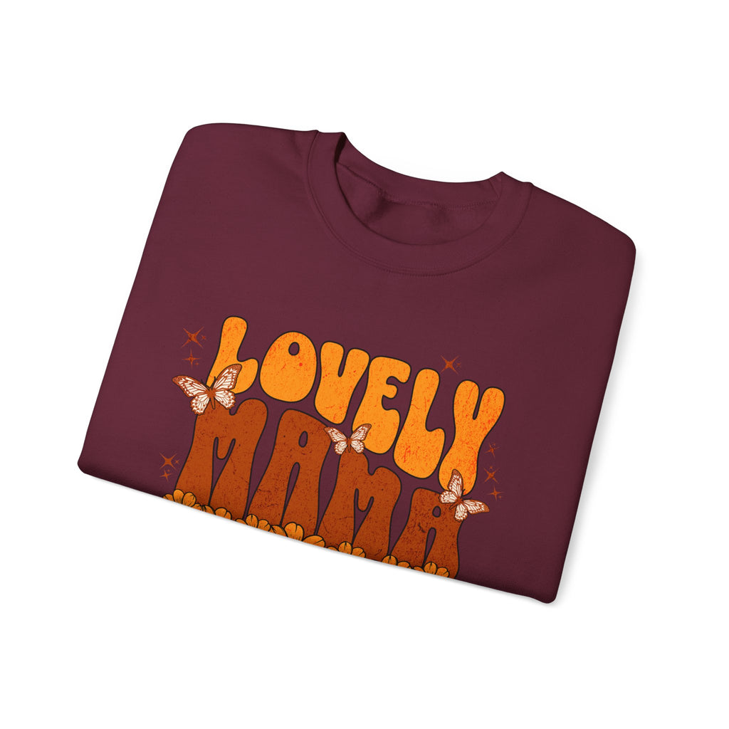 Lovely Mama Floral Crewneck Sweatshirt - Unisex Heavy Blend
