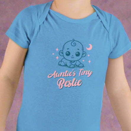 Auntie's Tiny Bestie (Baby Short Sleeve Onesie®)