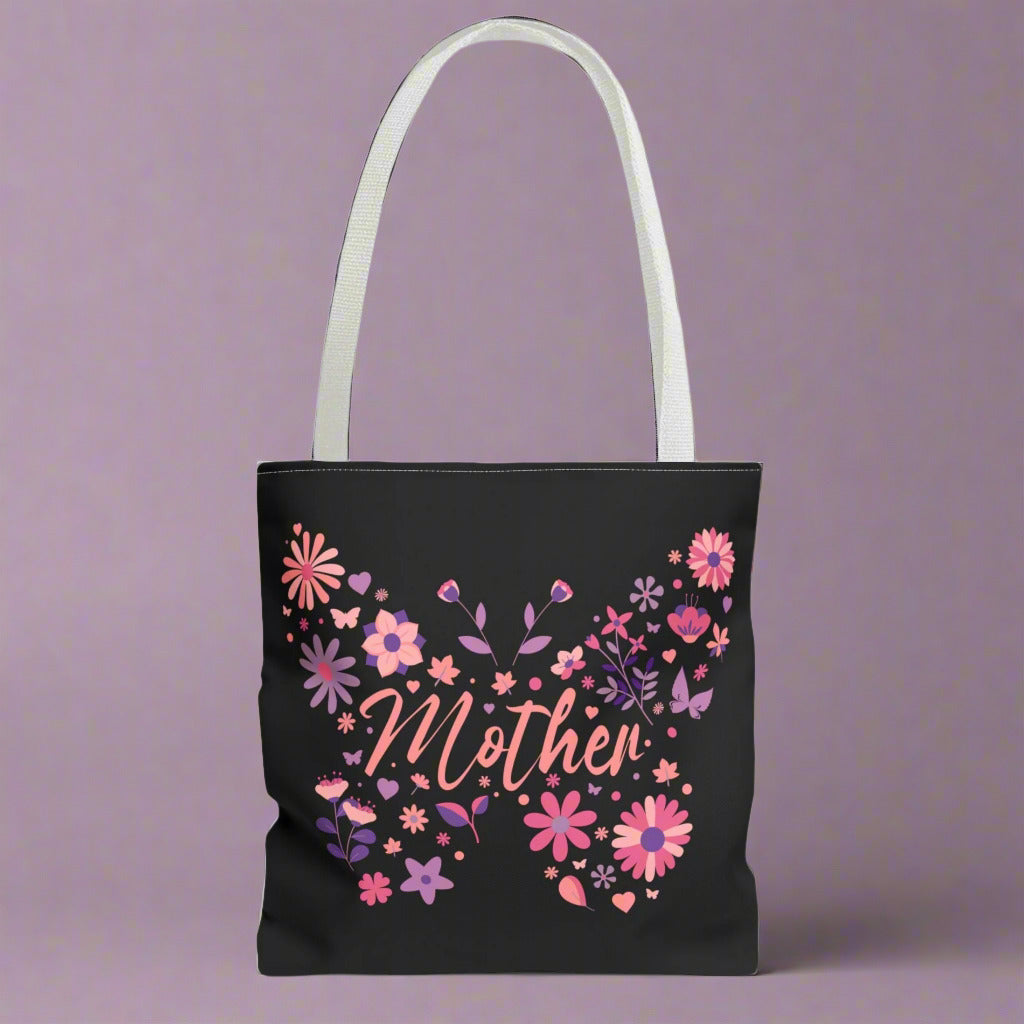 Floral Butterfly Tote Bag for Mothers - Perfect Gift for Mother's Day