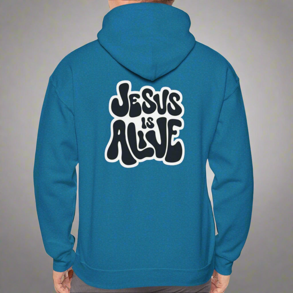 "Jesus is Alive" Unisex Heavy Blend Hoodie - Faith Inspired Apparel