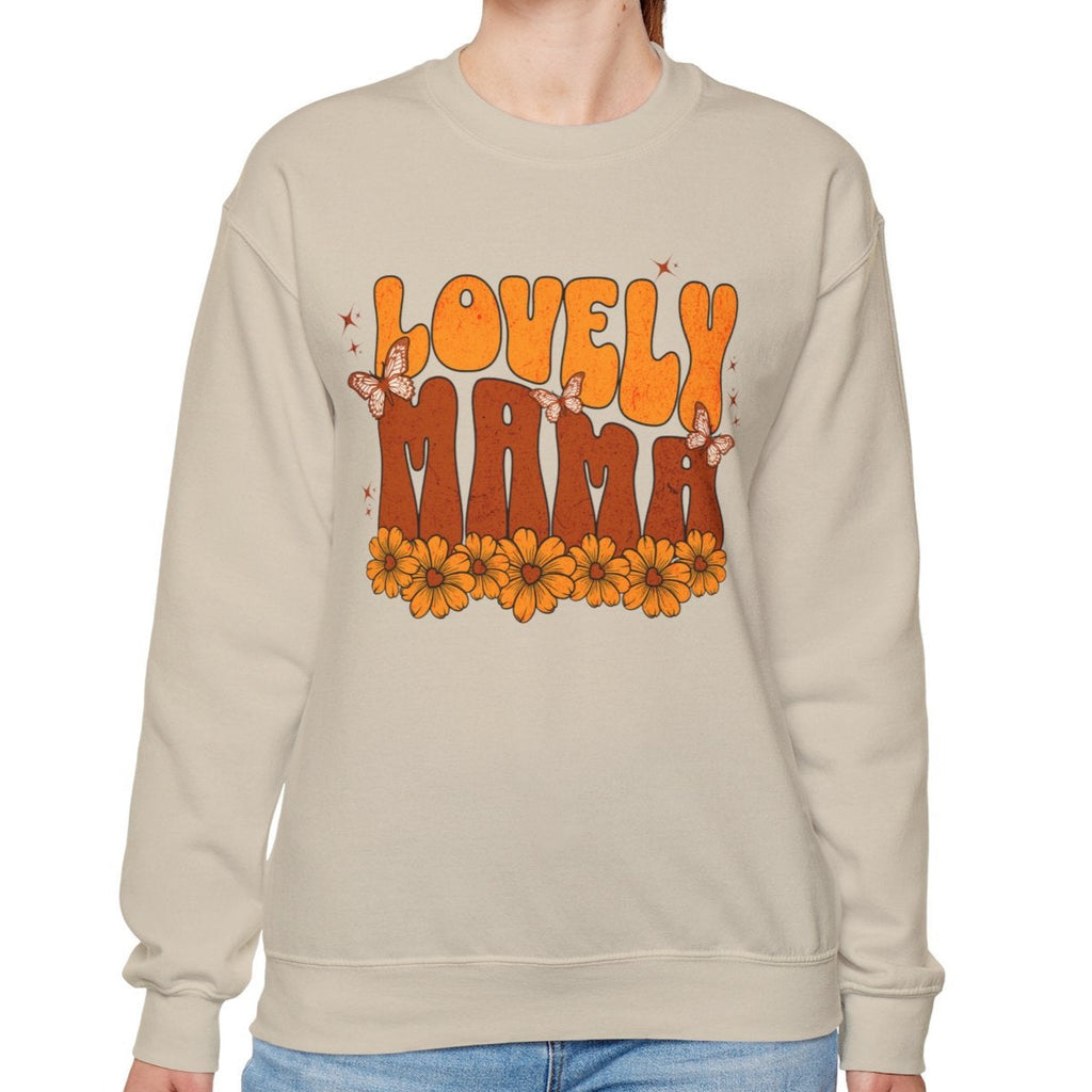 Lovely Mama Floral Crewneck Sweatshirt - Unisex Heavy Blend