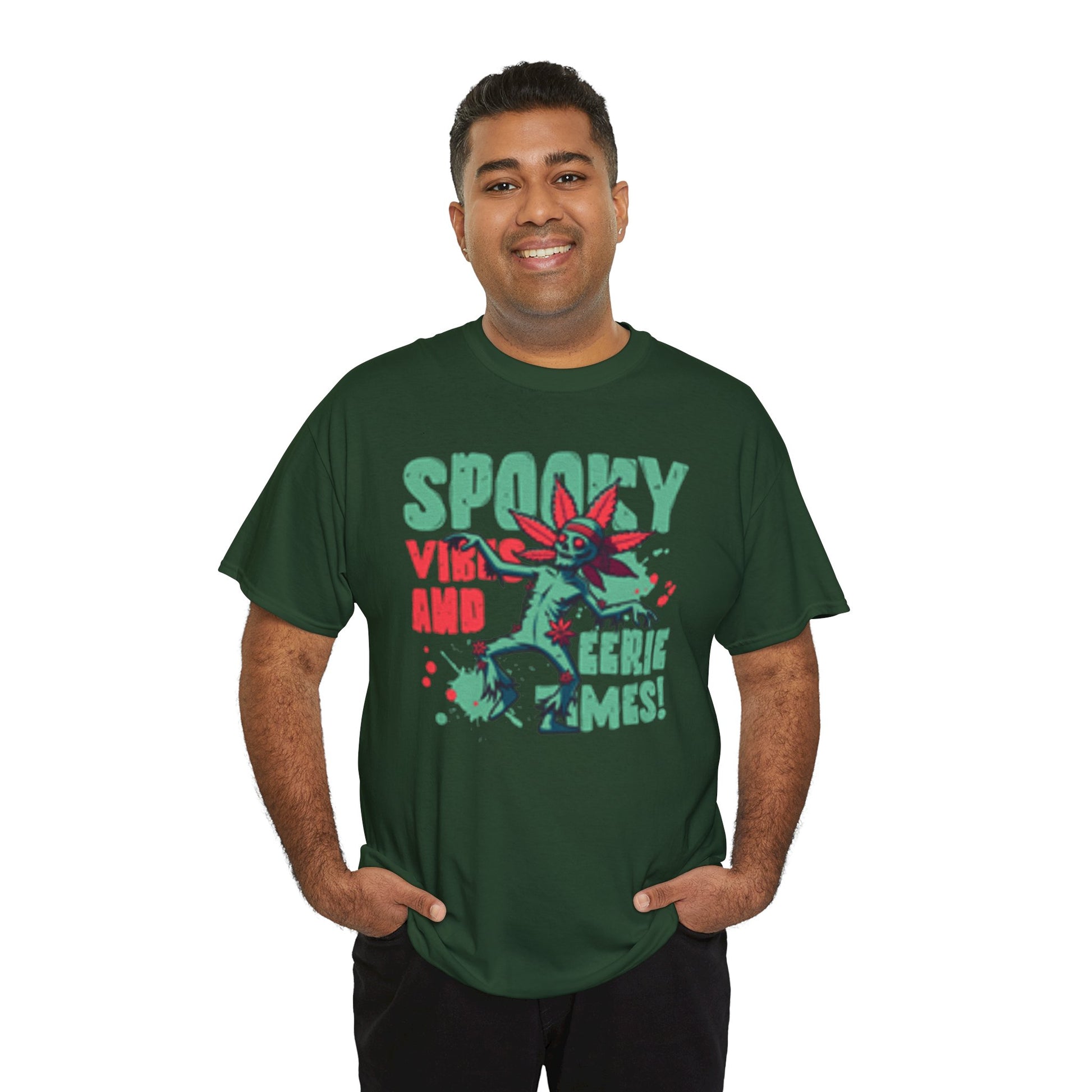 Gothic Style Spooky Vibes Unisex Heavy Cotton Tee