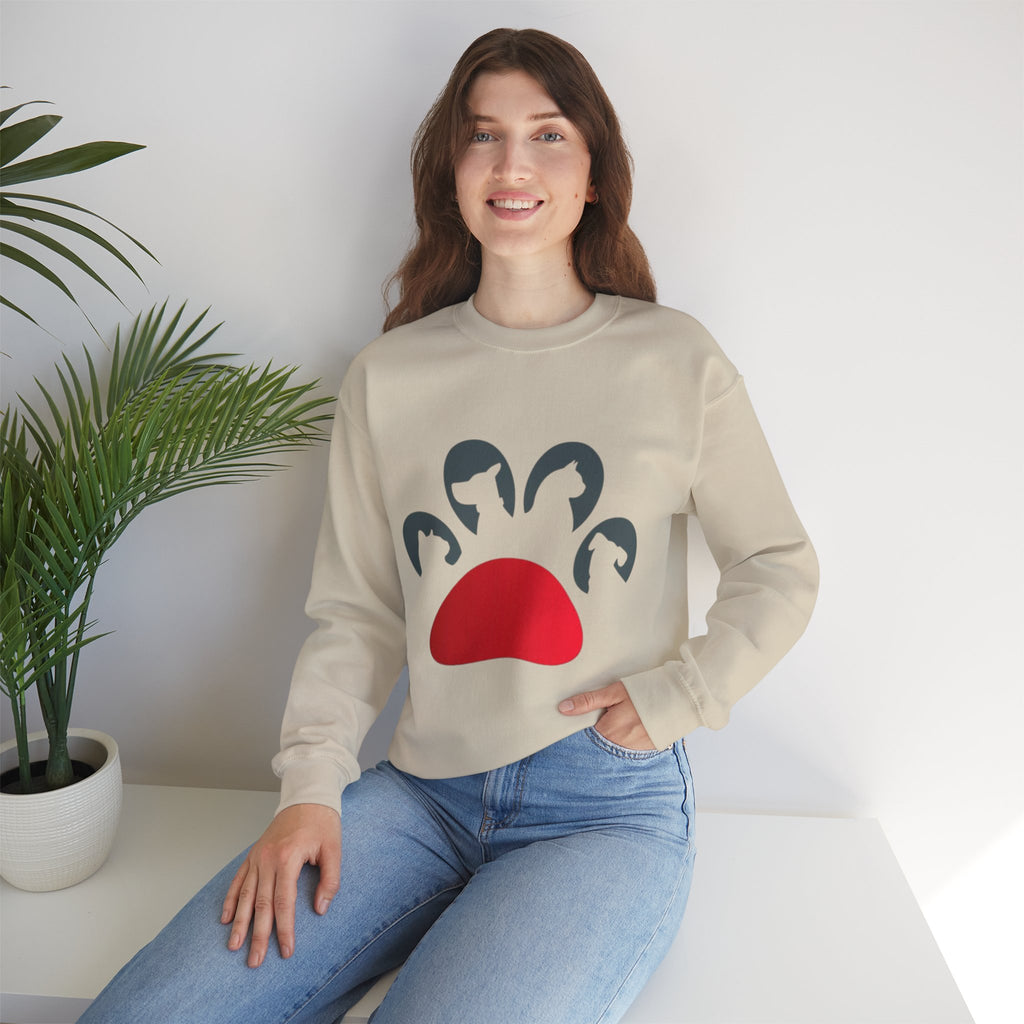Paw-sitively Purrfect Paw Print Sweatshirt