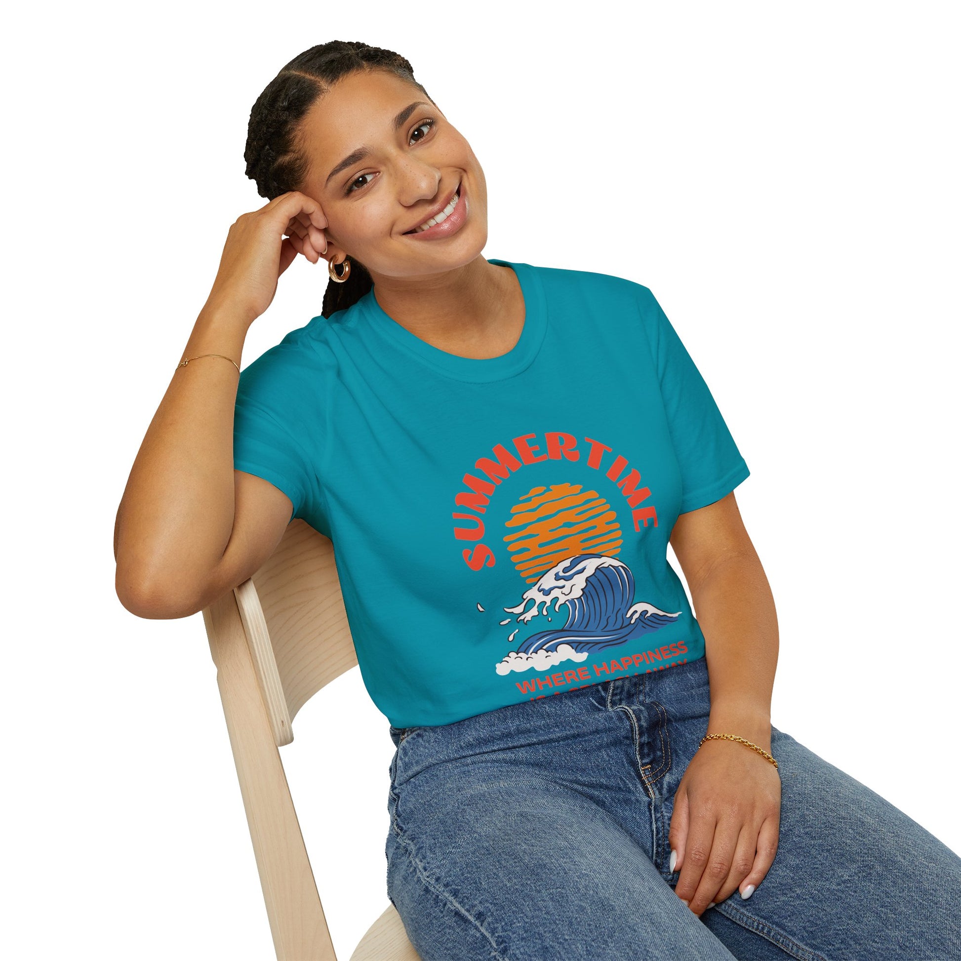 Summertime Splash Unisex Softstyle Tee