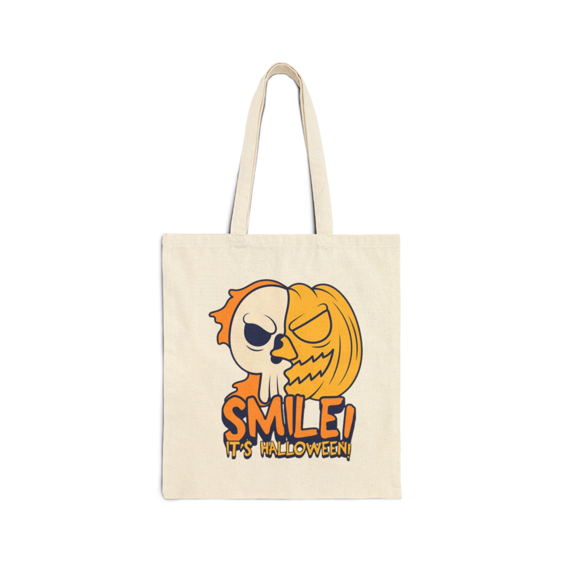 Spook & Smile Cotton Canvas Tote Bag 👻