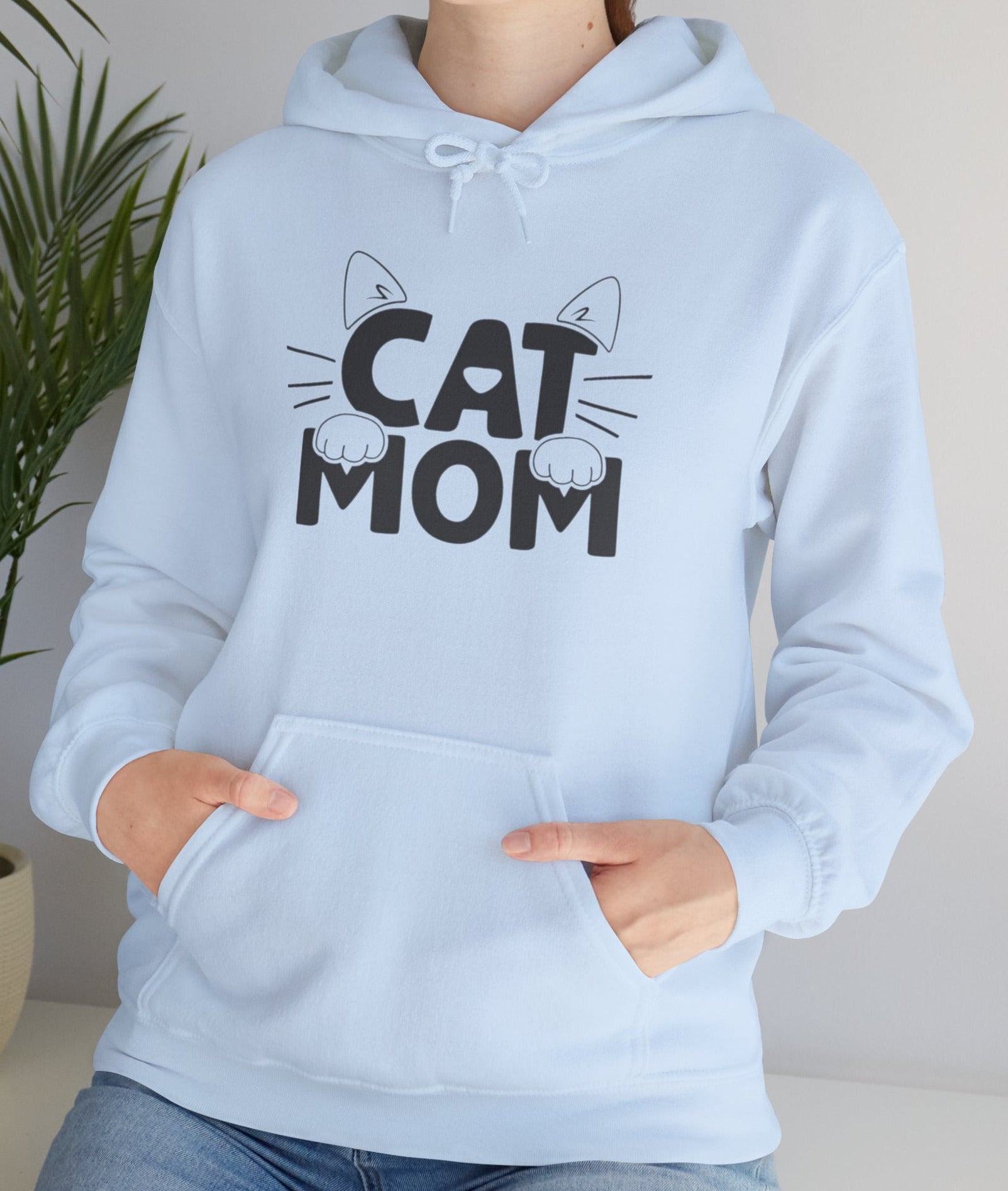 🐾 CAT MOM Comfort Hoodie – For Fierce Feline Fans!