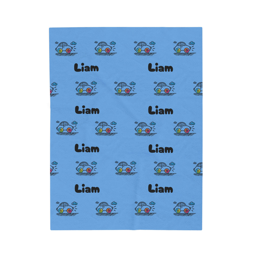 Customizable Velveteen Plush Blanket for boys