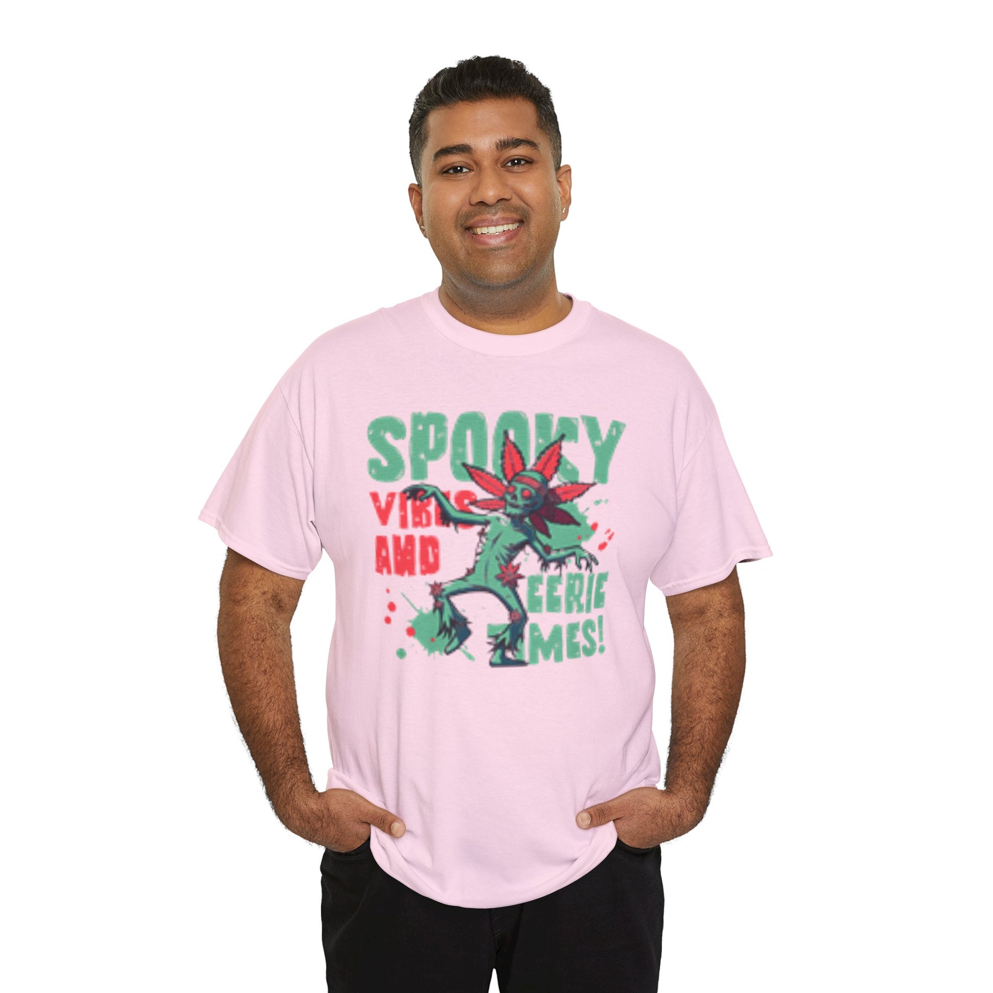Gothic Style Spooky Vibes Unisex Heavy Cotton Tee