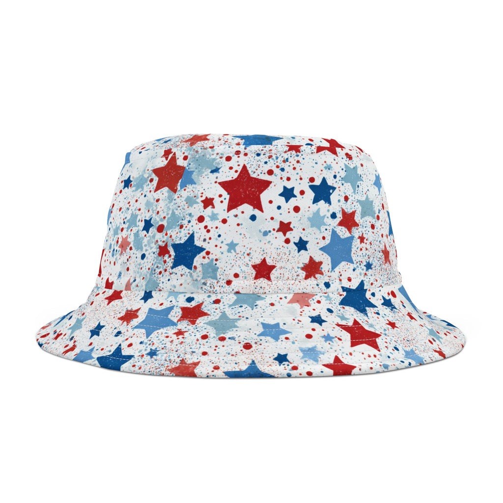 Star-Spangled Splash Bucket Hat-All-American Streetwear Heat
