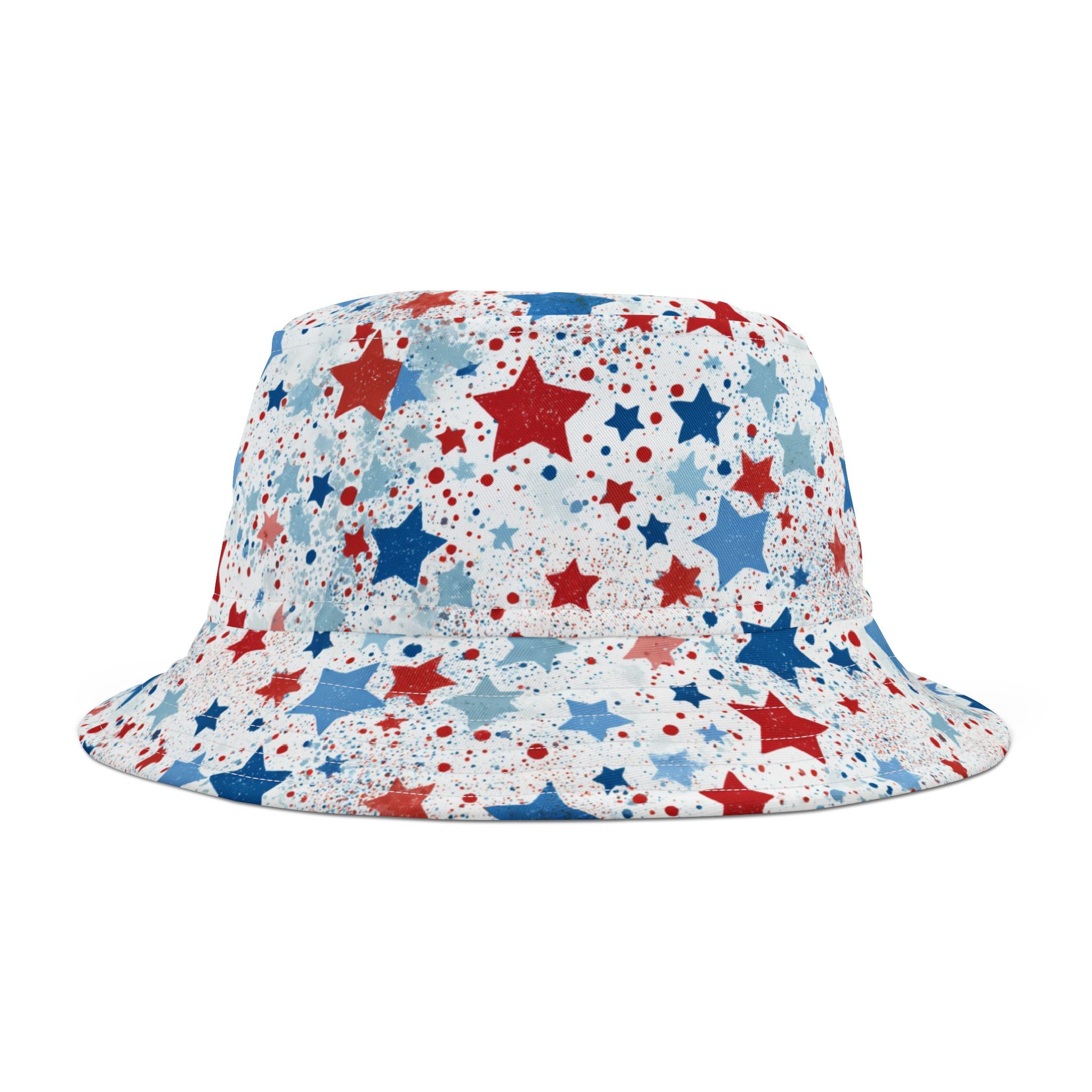 Star-Spangled Splash Bucket Hat-All-American Streetwear Heat