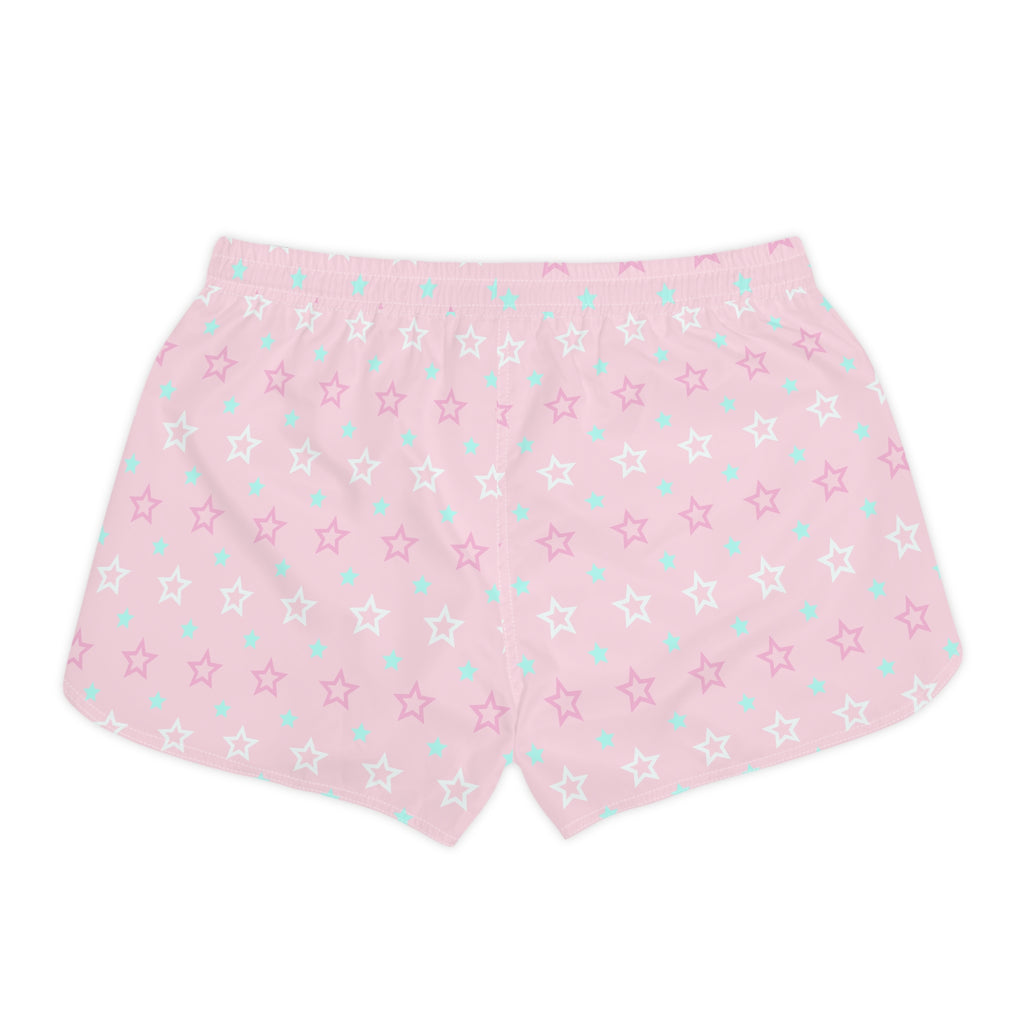 Pink Starry Lounge Shorts — Women's Cute Sleep & Casual Shorts