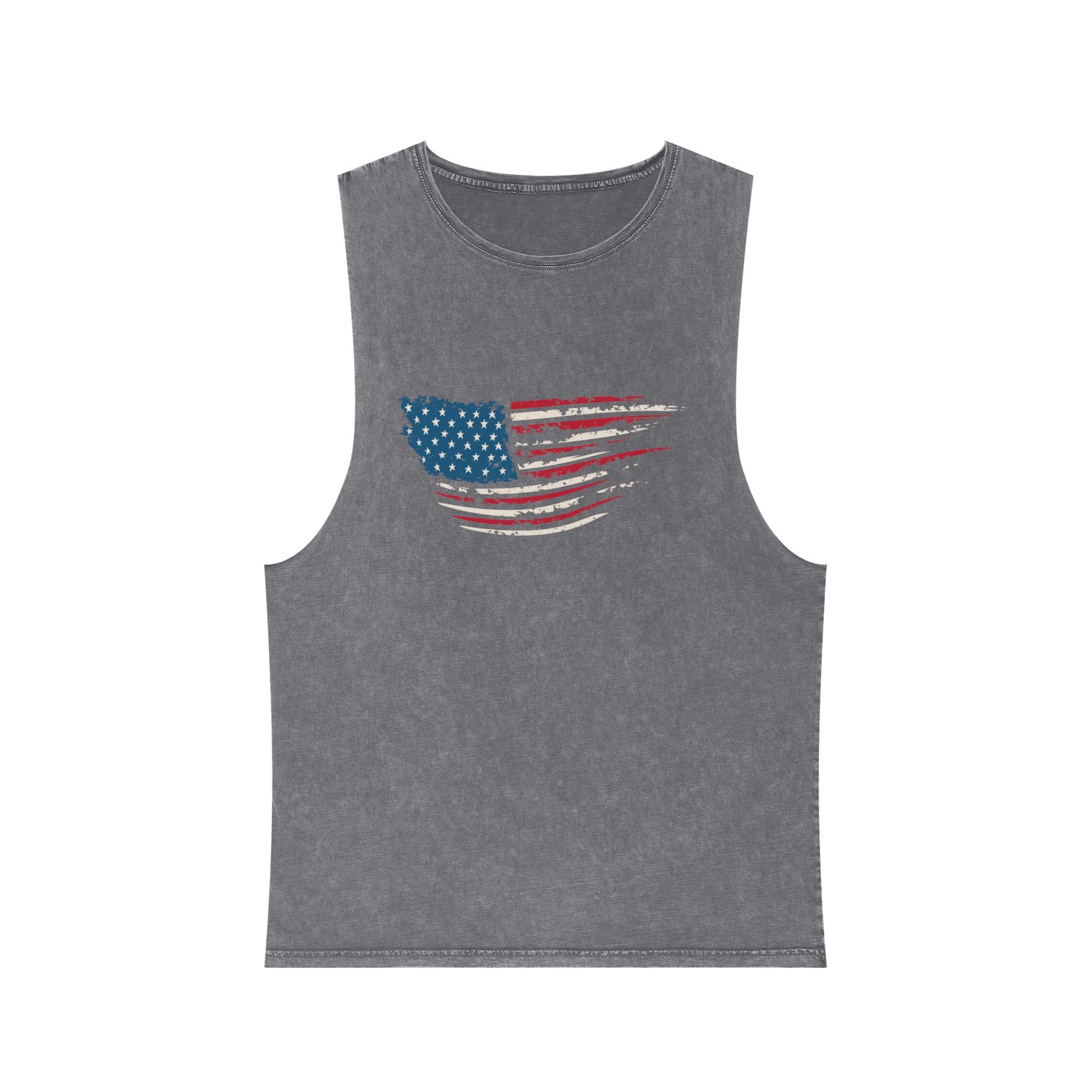 “Stars, Stripes & Sleeveless Vibes” – USA Flag Tank Top for 4th of July Fireworks & Freedom
