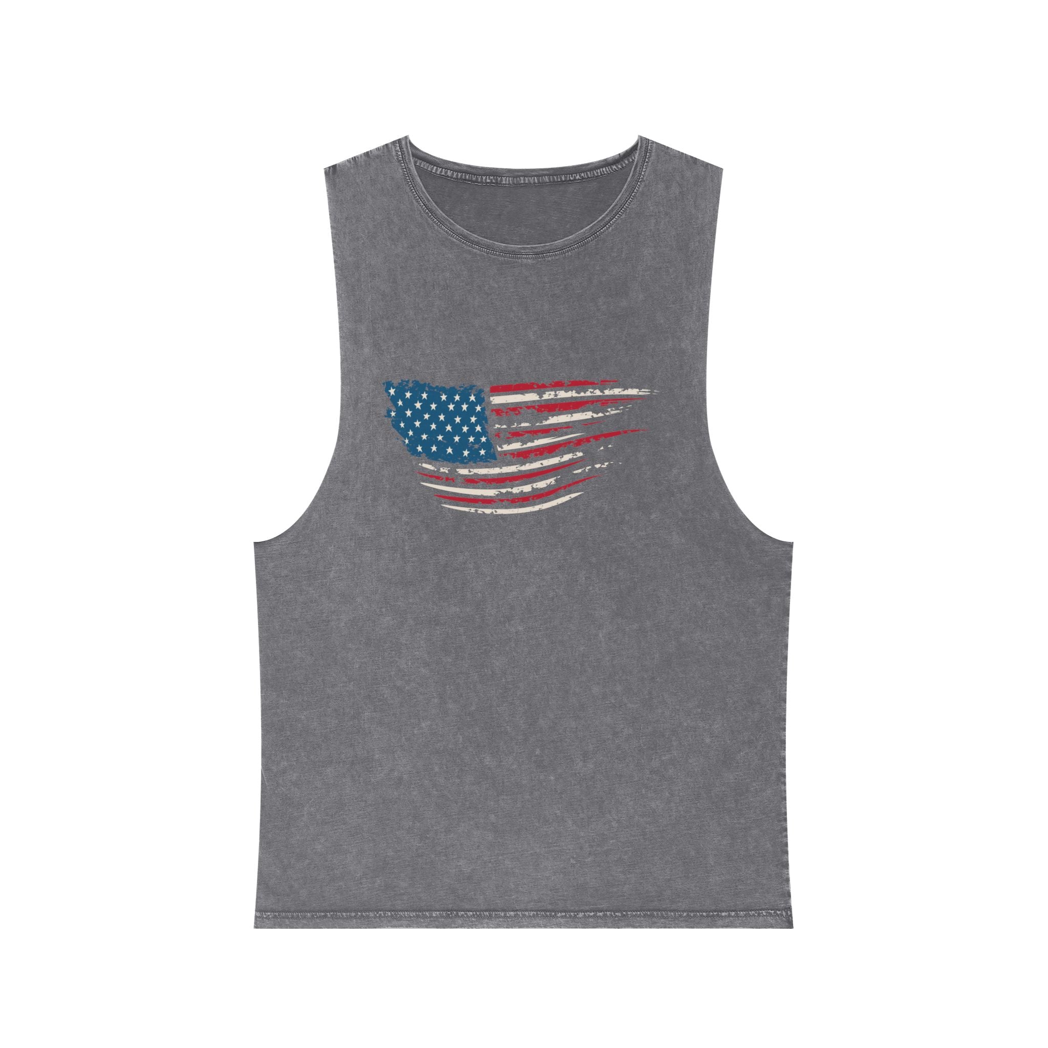 “Stars, Stripes & Sleeveless Vibes” – USA Flag Tank Top for 4th of July Fireworks & Freedom