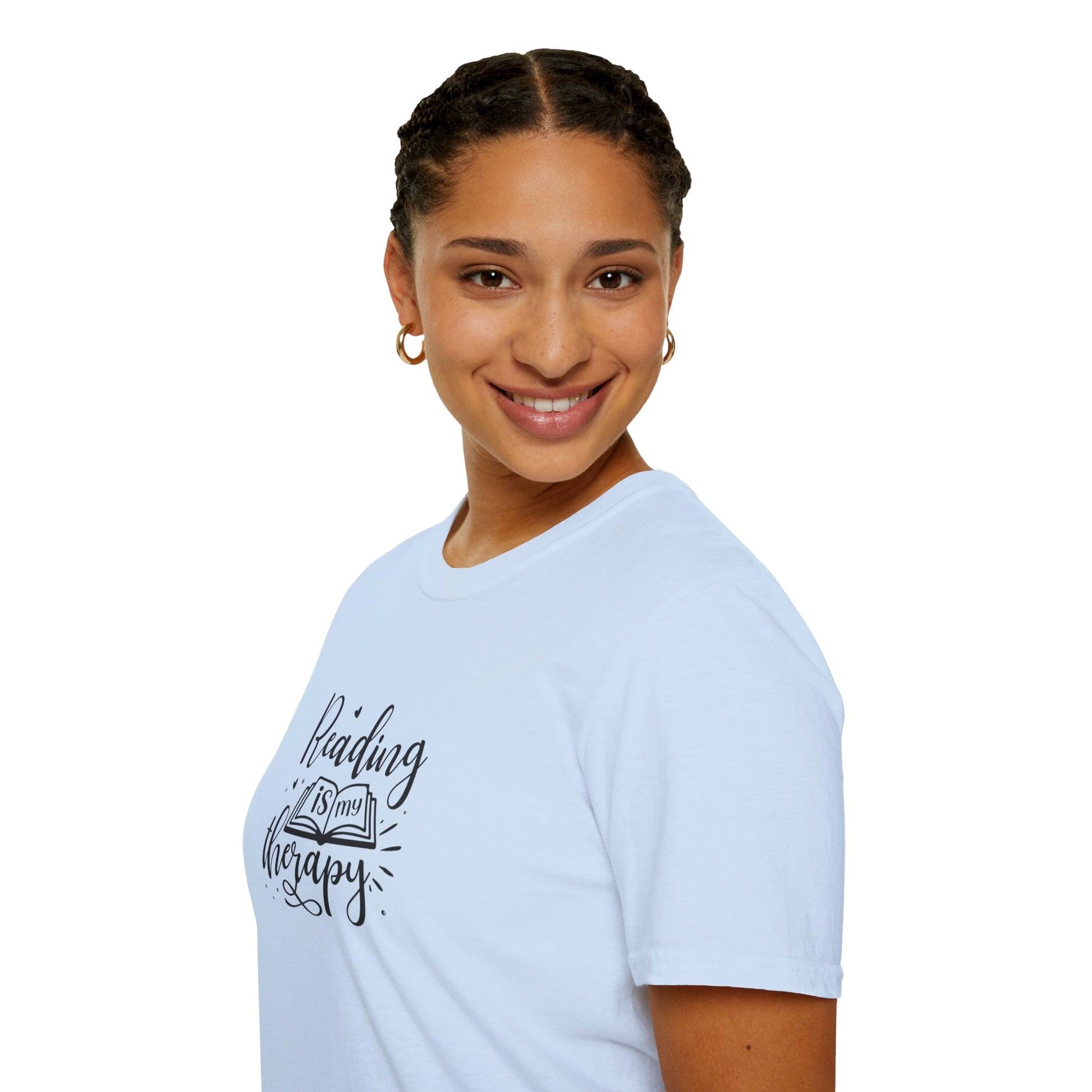 Reading is My Therapy Unisex Softstyle T-Shirt