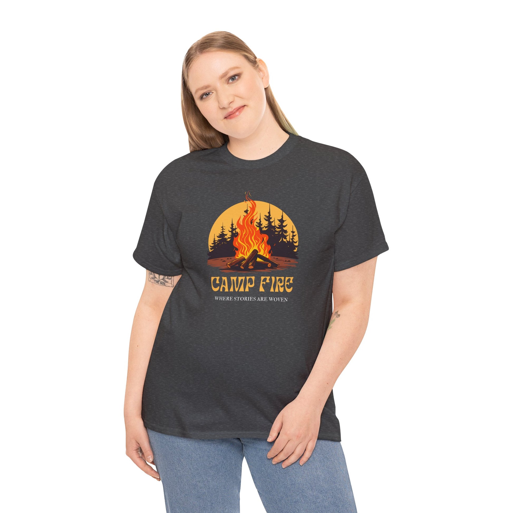 Campfire Vibes Unisex Heavy Cotton Tee