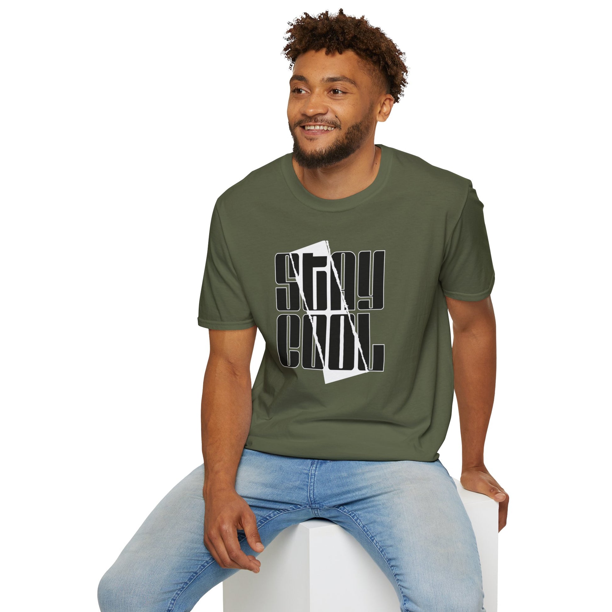 Stay Cool Graphic Unisex Softstyle T-Shirt - Chill Vibes, Hot Look