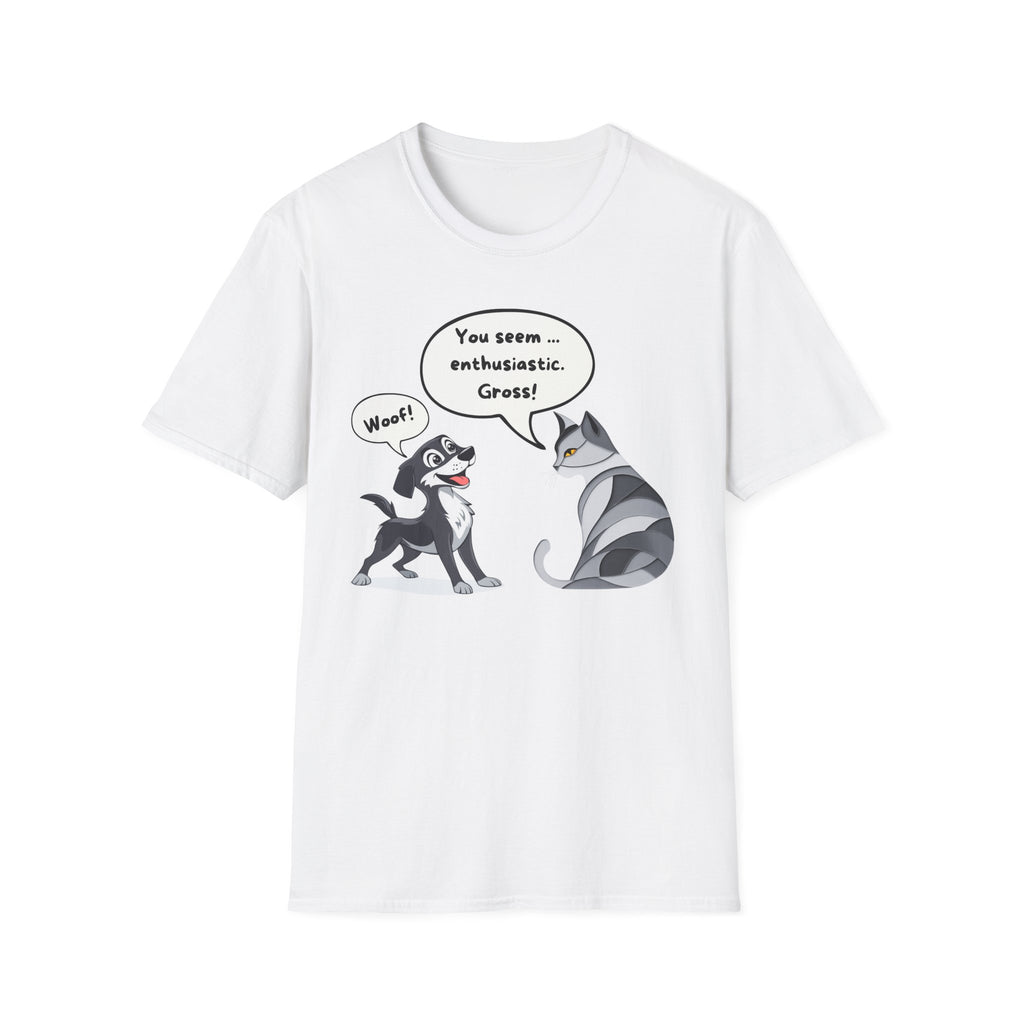 The Ultimate Cat Attitude 😼🚫 Unisex Softstyle T-Shirt - Funny Dog and Cat Graphic Tee