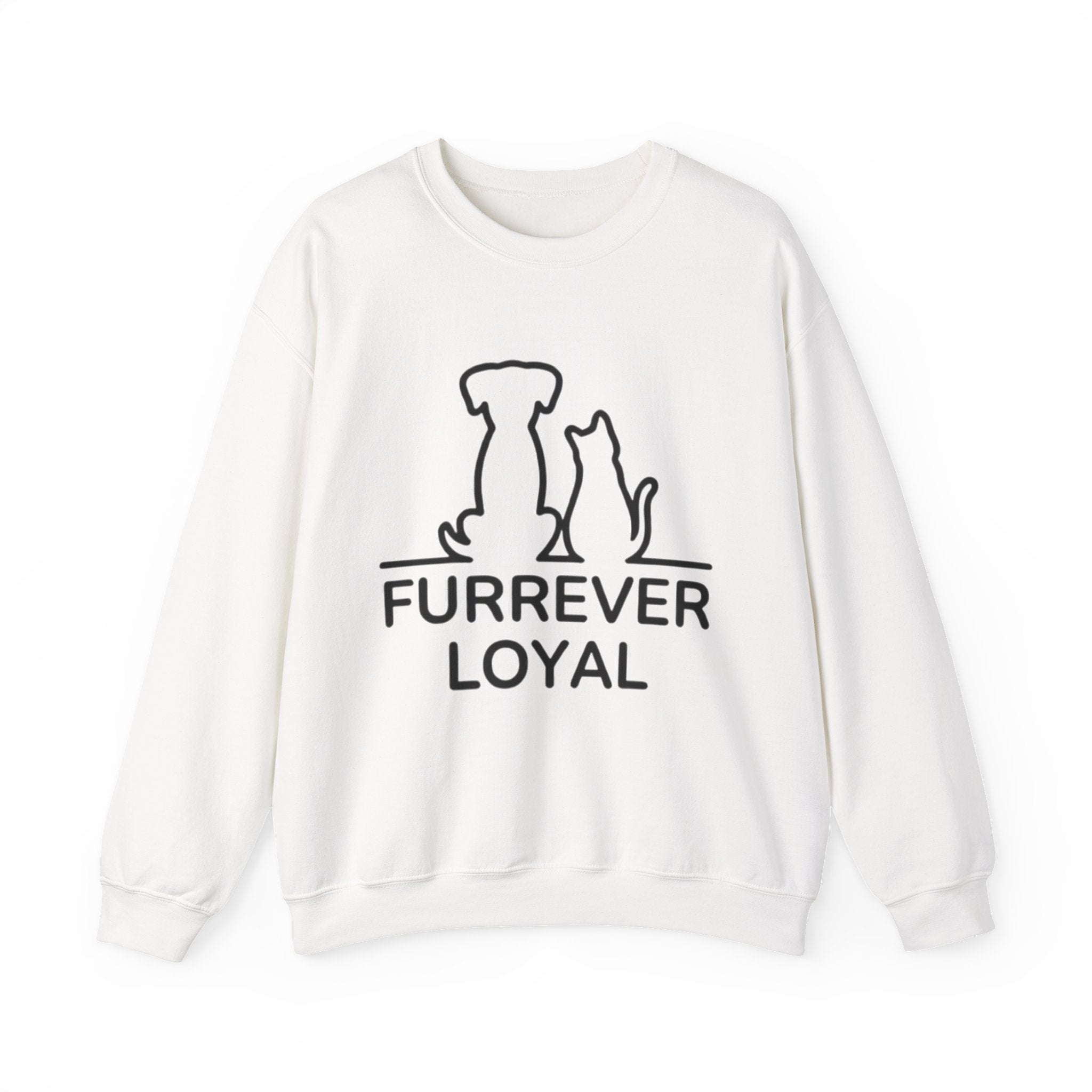 “Furrever Loyal” Cute Graphic Sweatshirt – For Dog & Cat Lovers