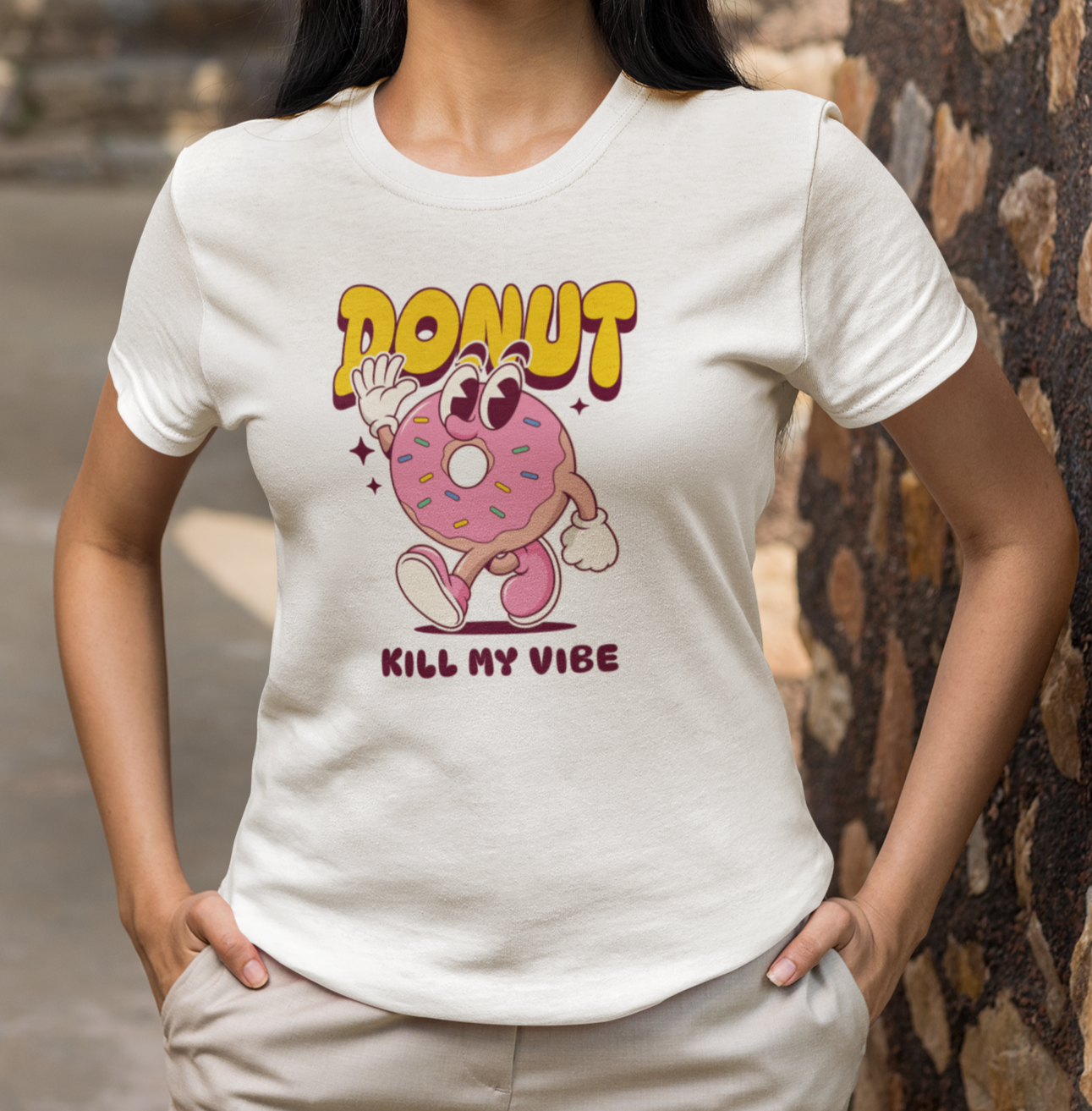 “Donut Kill My Vibe” Unisex Summer Garment-Dyed T-shirt – Sweet Style for National Donut Day!