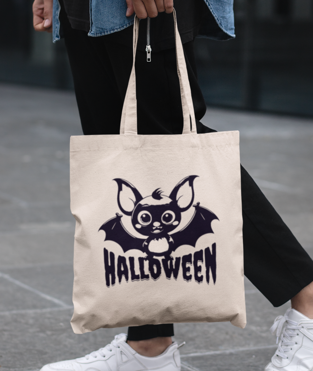 Batty for Halloween Tote – Cute, Creepy & Candy-Ready