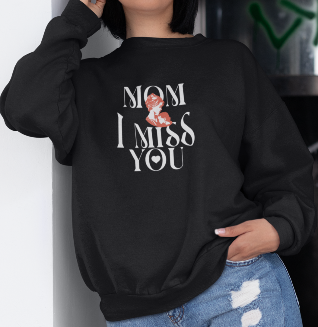 Mom I Miss You Unisex Heavy Blend™ Crewneck Sweatshirt - Comfort for Every Occasion