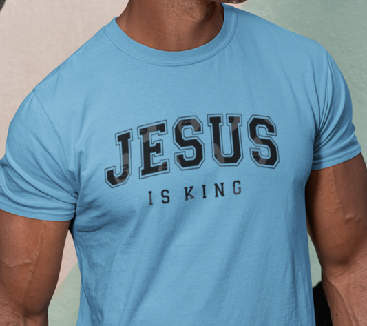 "Jesus Is King" Christian Unisex classic T-Shirt – Bold Faith, Royal Statement