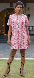Velour Bloom T-shirt dress