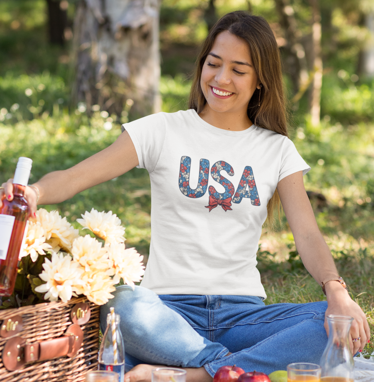 Unisex Jersey Short Sleeve V-Neck Tee