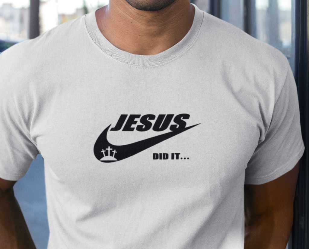 "Jesus Did It" Christian T-Shirt - Faith-Inspired Easter Gift